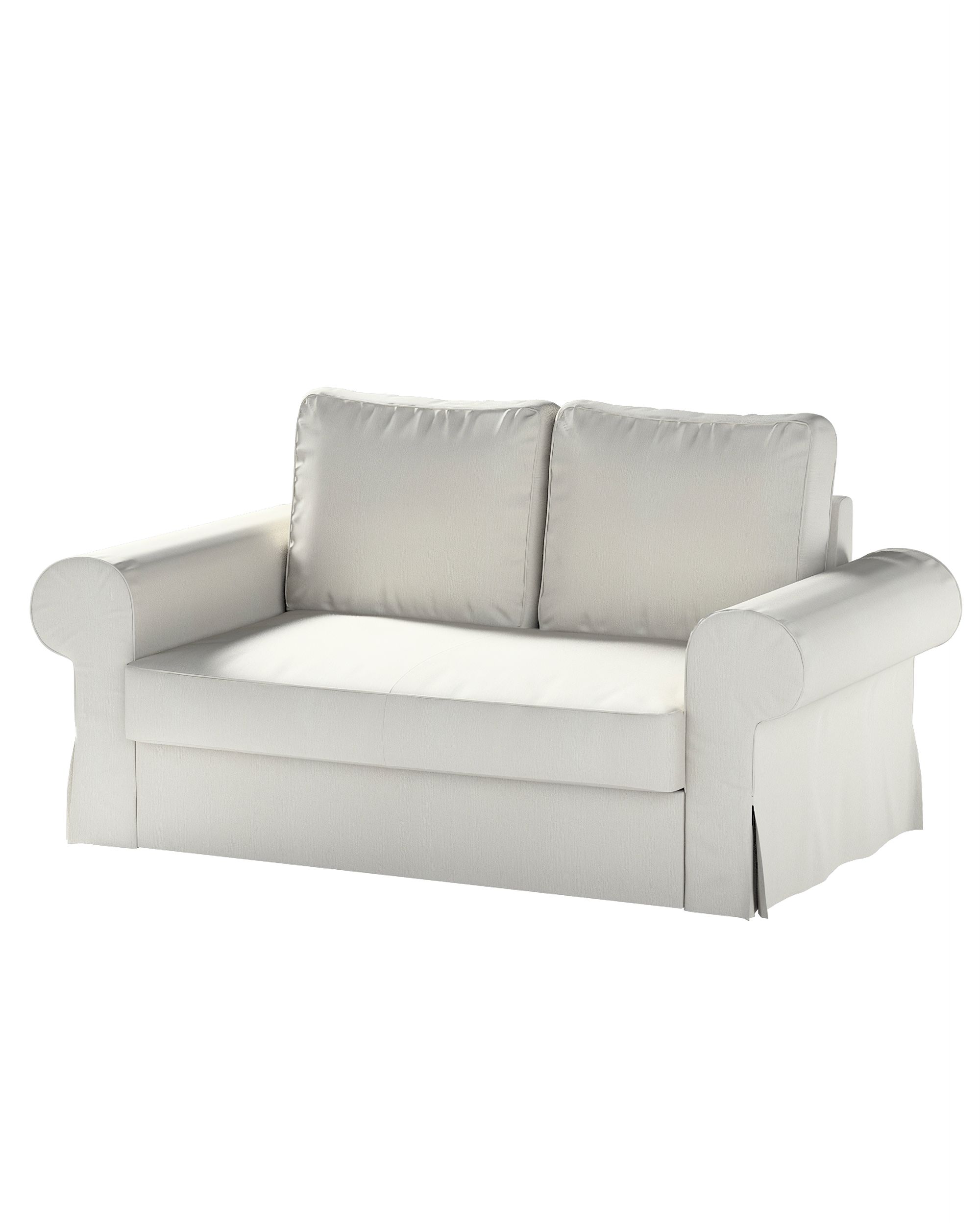 Bezug für Backabro 2-Sitzer Sofa ausklappbar Farbe grau Stoff glänzend, strukturiert, samt