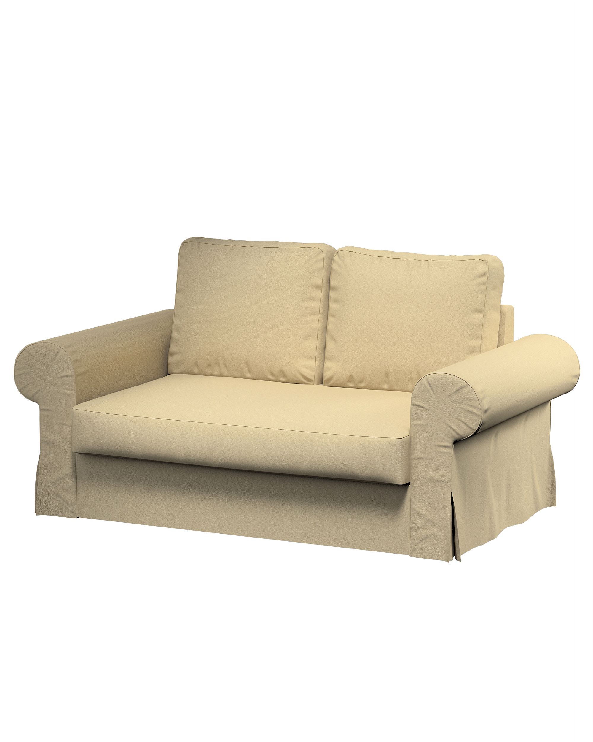 Bezug für Backabro 2-Sitzer Sofa ausklappbar Farbe grün Stoff strukturiert