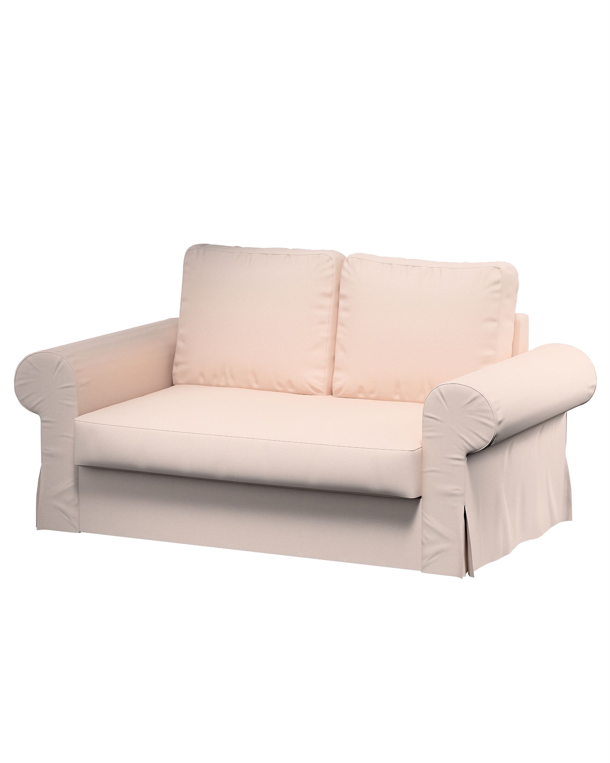 Bezug für Backabro 2-Sitzer Sofa ausklappbar Farbe rosa Stoff strukturiert