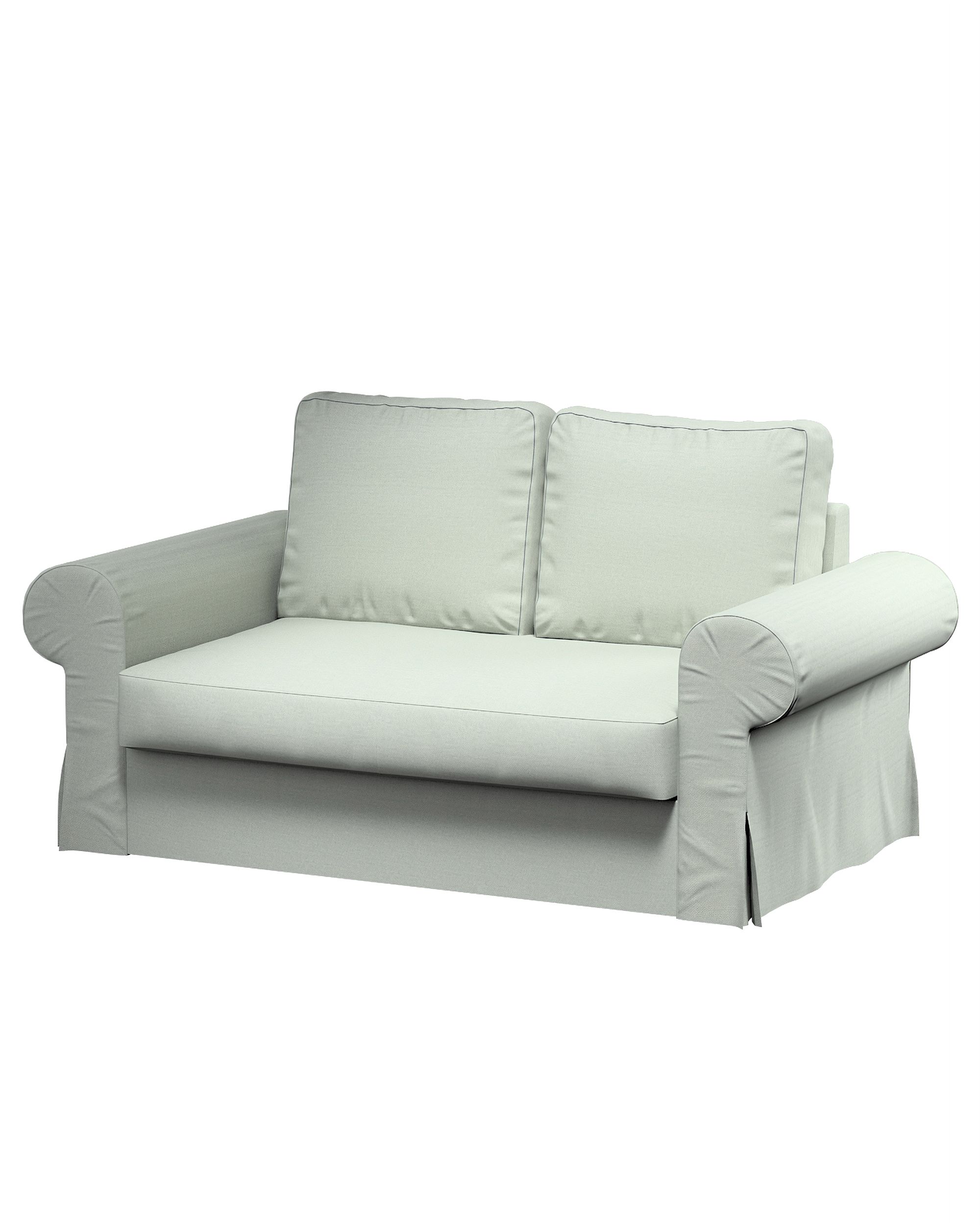 Bezug für Backabro 2-Sitzer Sofa ausklappbar Farbe blau Stoff strukturiert