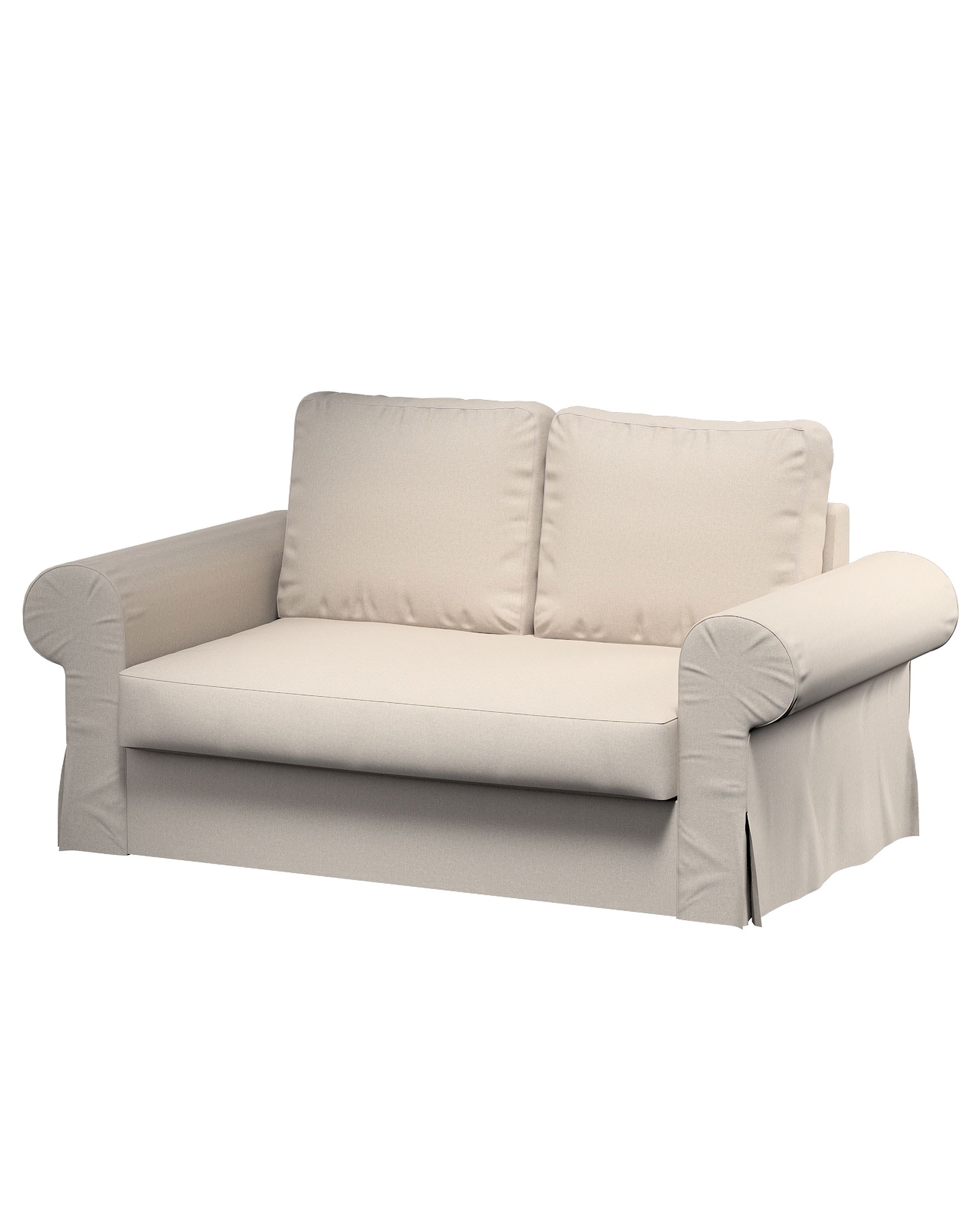 Bezug für Backabro 2-Sitzer Sofa ausklappbar Farbe grau Stoff strukturiert