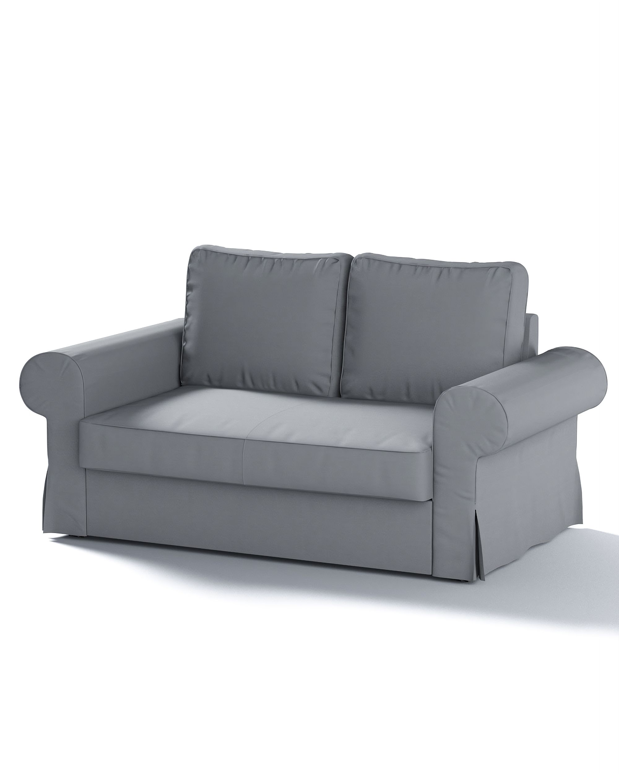 Bezug für Backabro 2-Sitzer Sofa ausklappbar Farbe grau