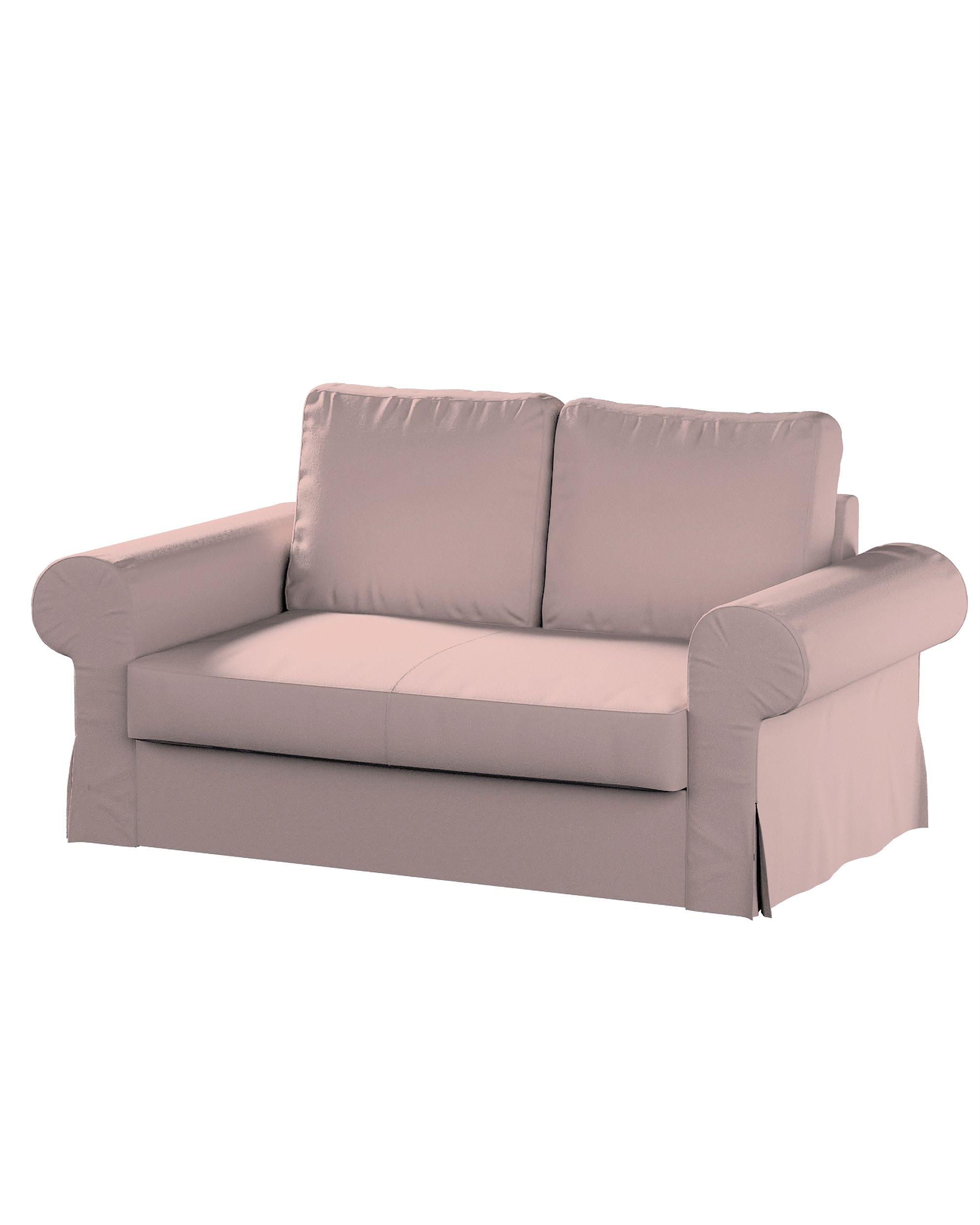 Bezug für Backabro 2-Sitzer Sofa ausklappbar Farbe rosa Stoff strukturiert