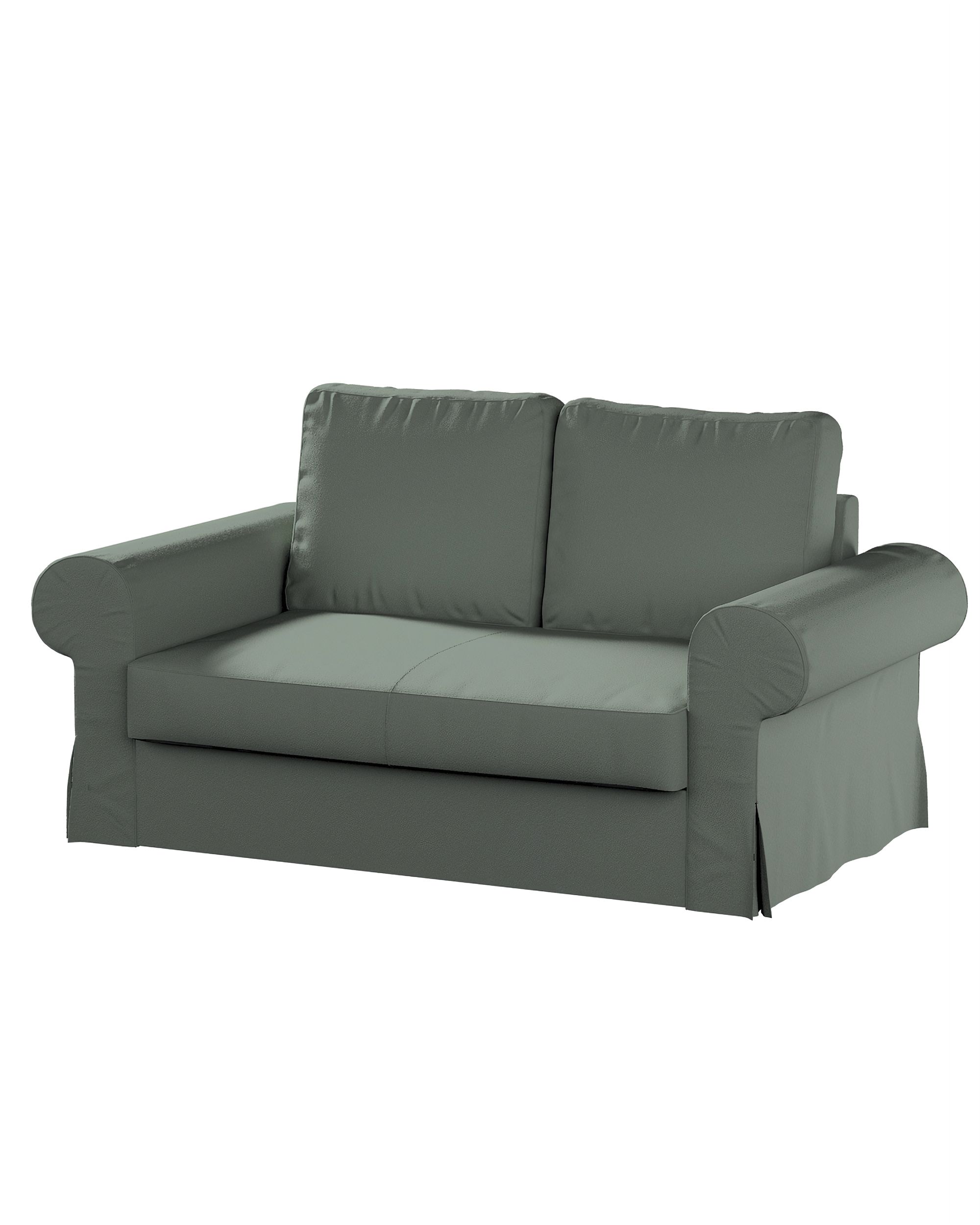 Bezug für Backabro 2-Sitzer Sofa ausklappbar Farbe grün Stoff strukturiert