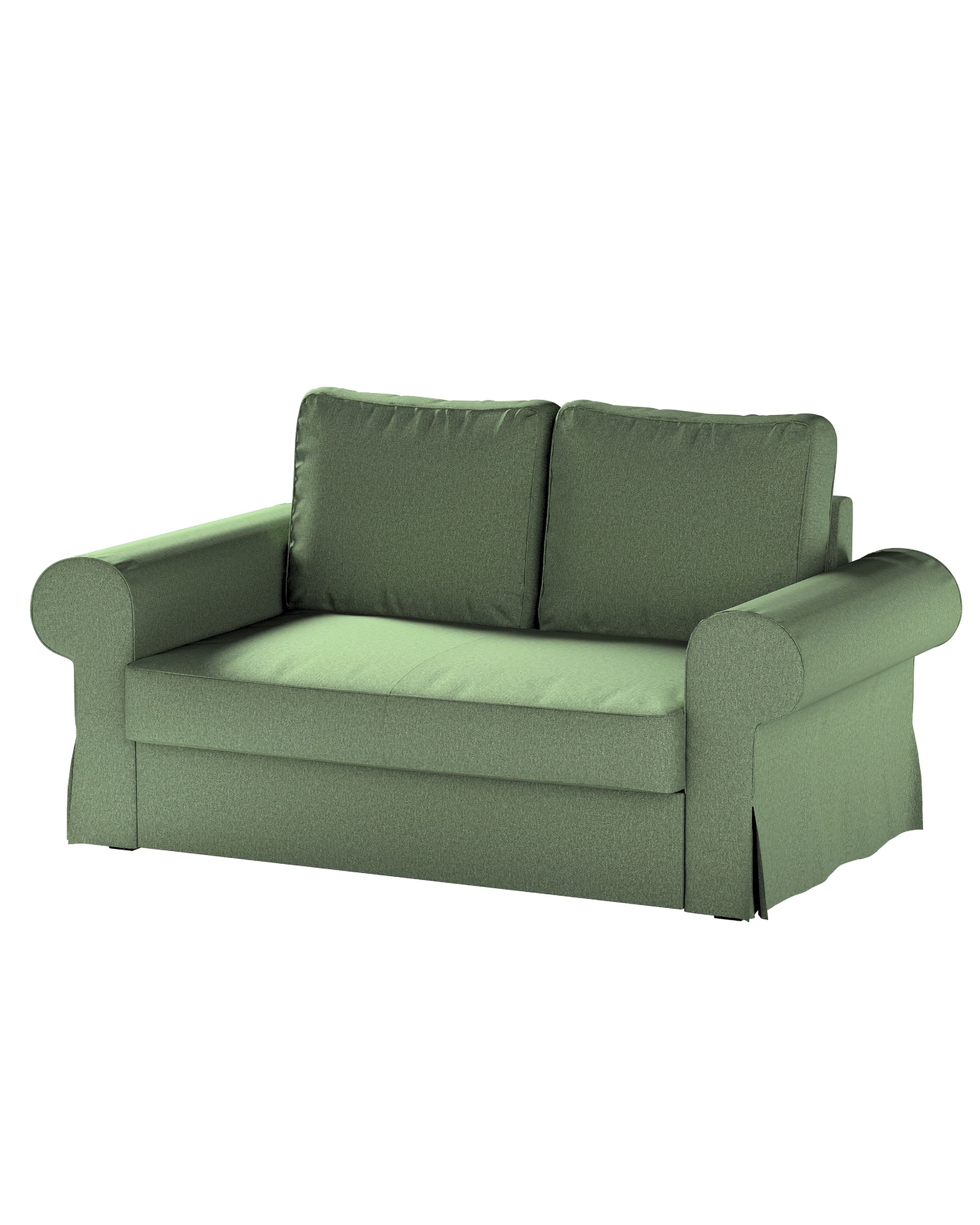 Bezug für Backabro 2-Sitzer Sofa ausklappbar Farbe grün Stoff strukturiert