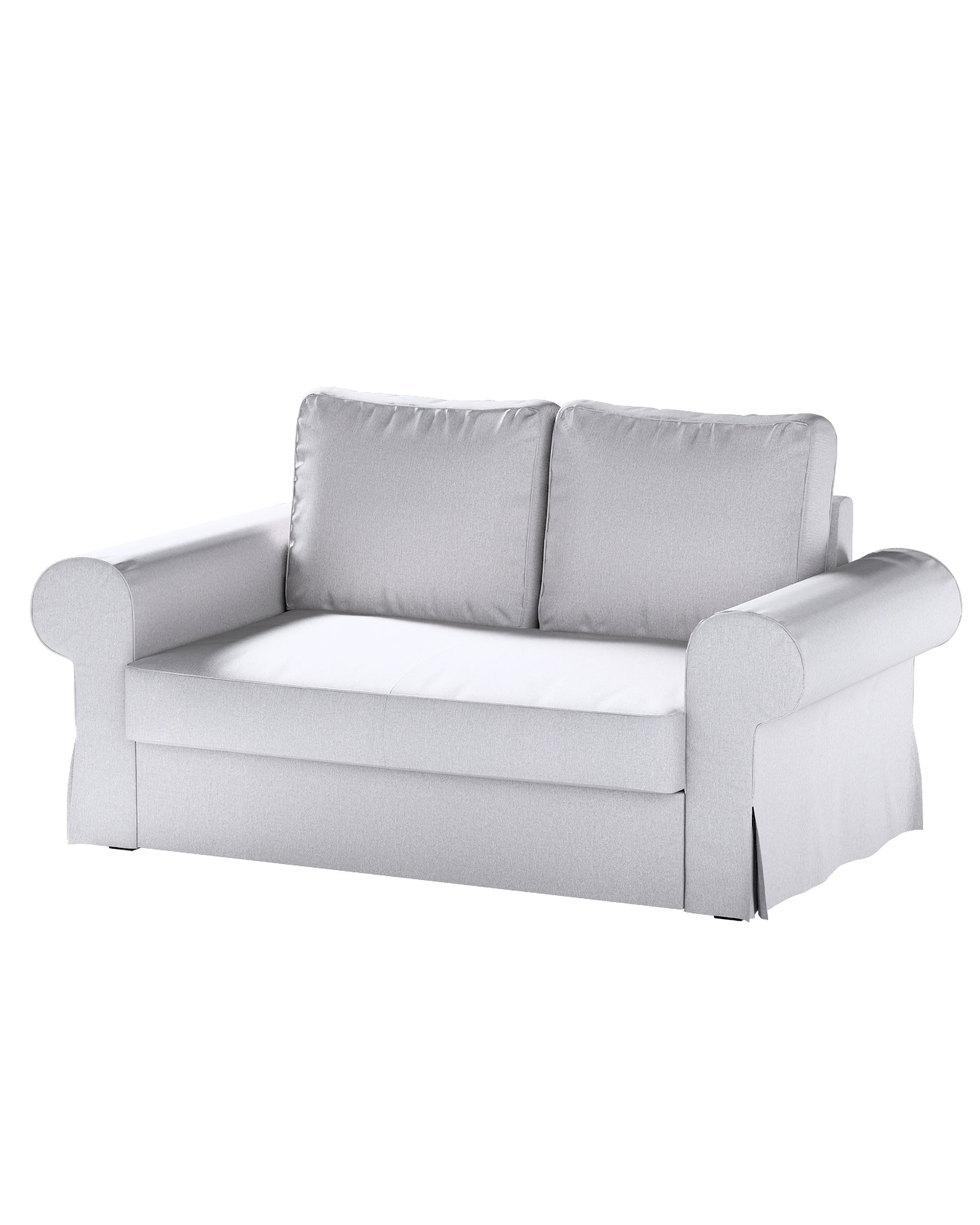 Bezug für Backabro 2-Sitzer Sofa ausklappbar Farbe grau Stoff strukturiert