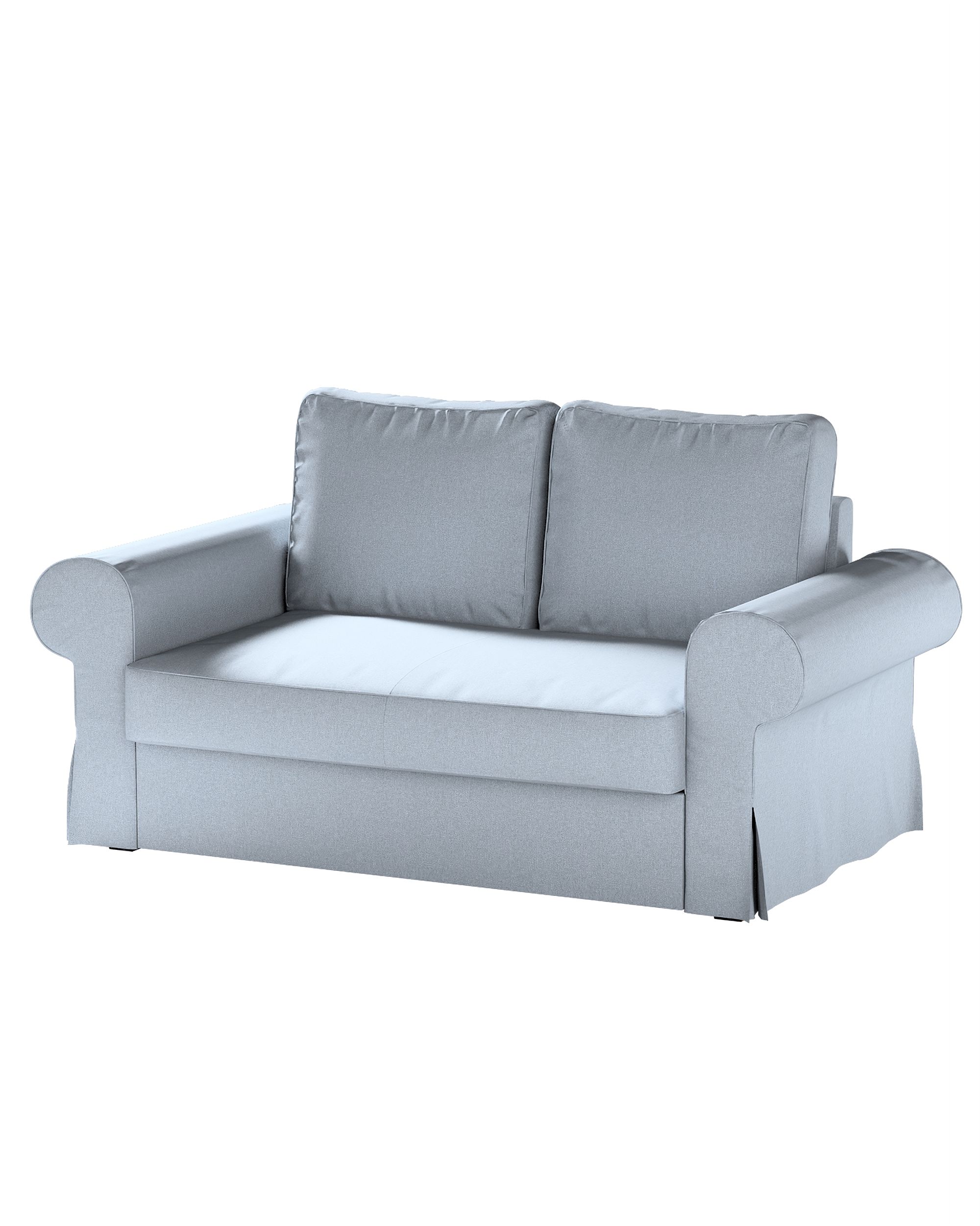 Bezug für Backabro 2-Sitzer Sofa ausklappbar Farbe blau Stoff strukturiert
