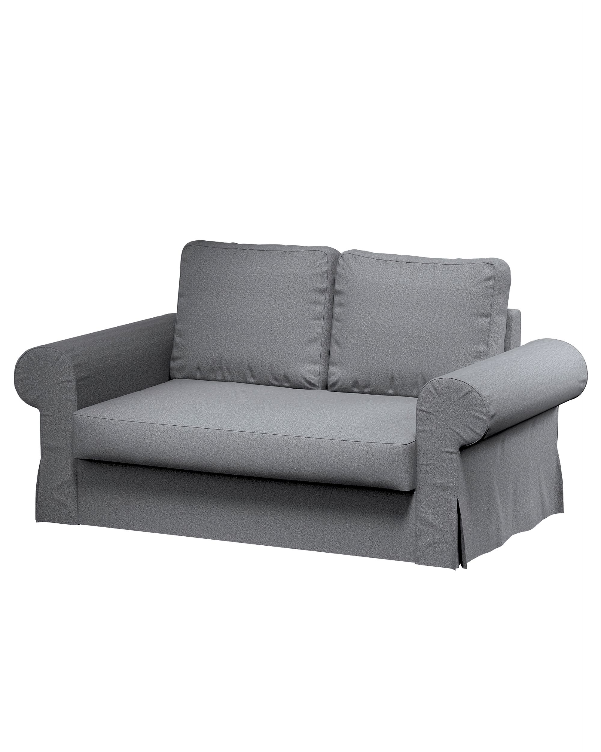 Bezug für Backabro 2-Sitzer Sofa ausklappbar Farbe grau Stoff strukturiert