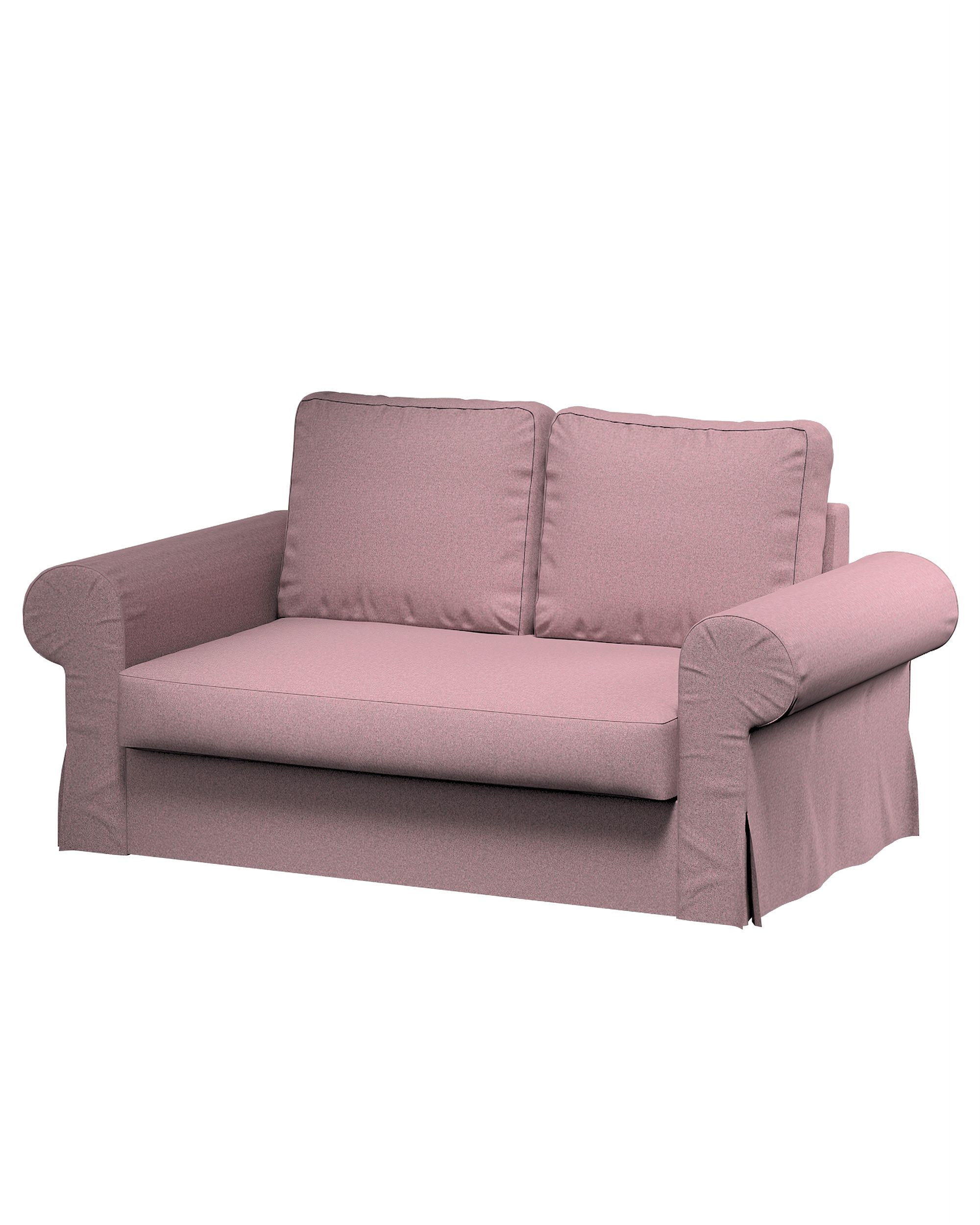 Bezug für Backabro 2-Sitzer Sofa ausklappbar Farbe rosa Stoff strukturiert