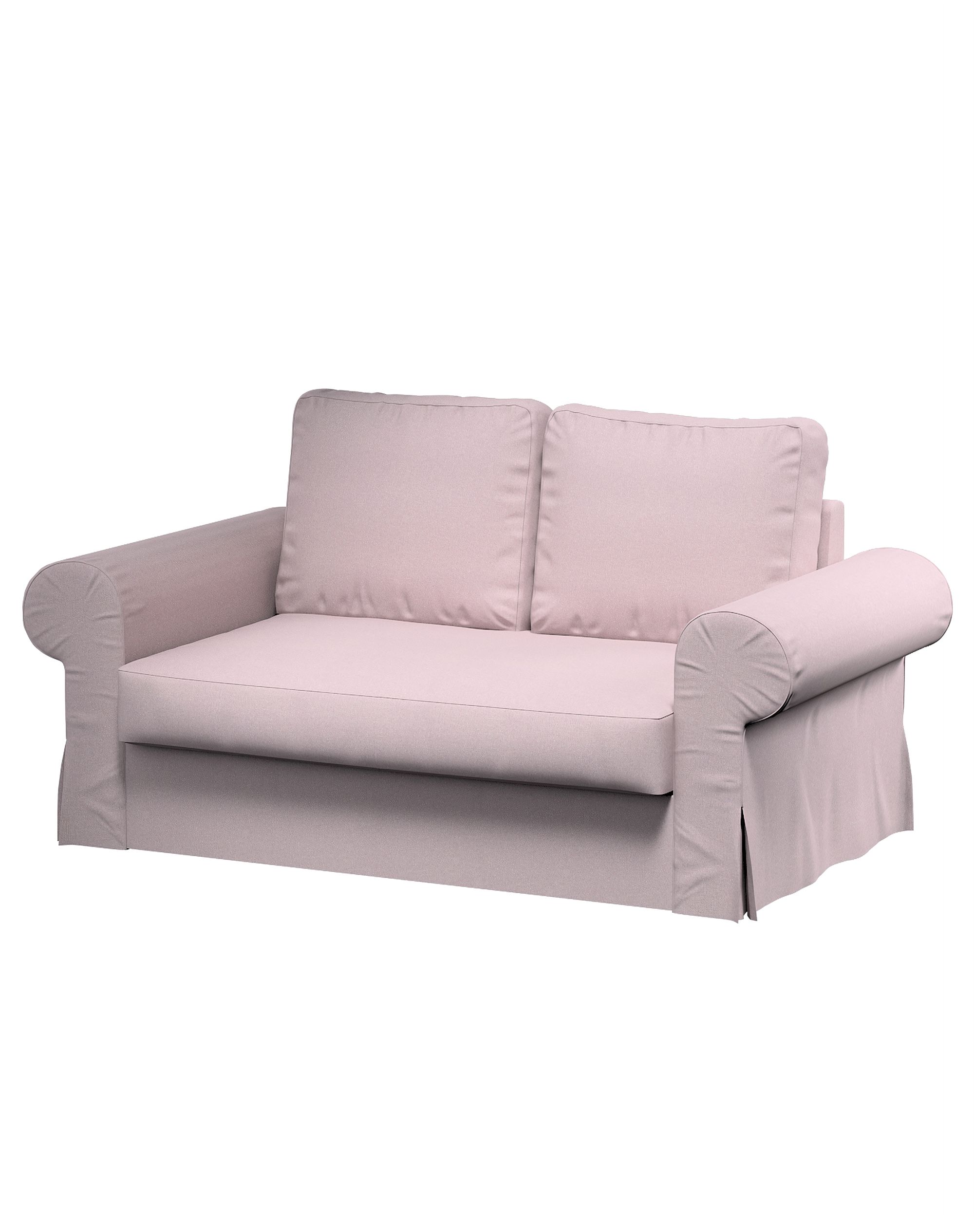 Bezug für Backabro 2-Sitzer Sofa ausklappbar Farbe rosa Stoff strukturiert