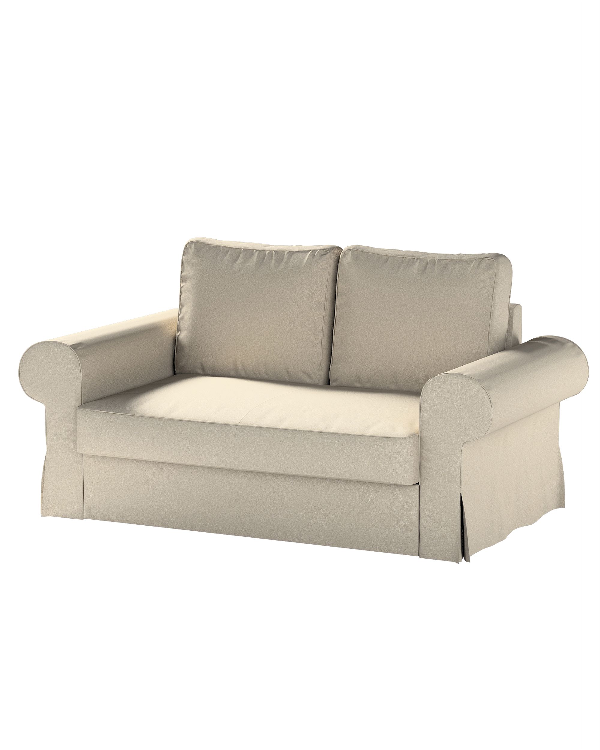Bezug für Backabro 2-Sitzer Sofa ausklappbar Farbe beige Stoff strukturiert
