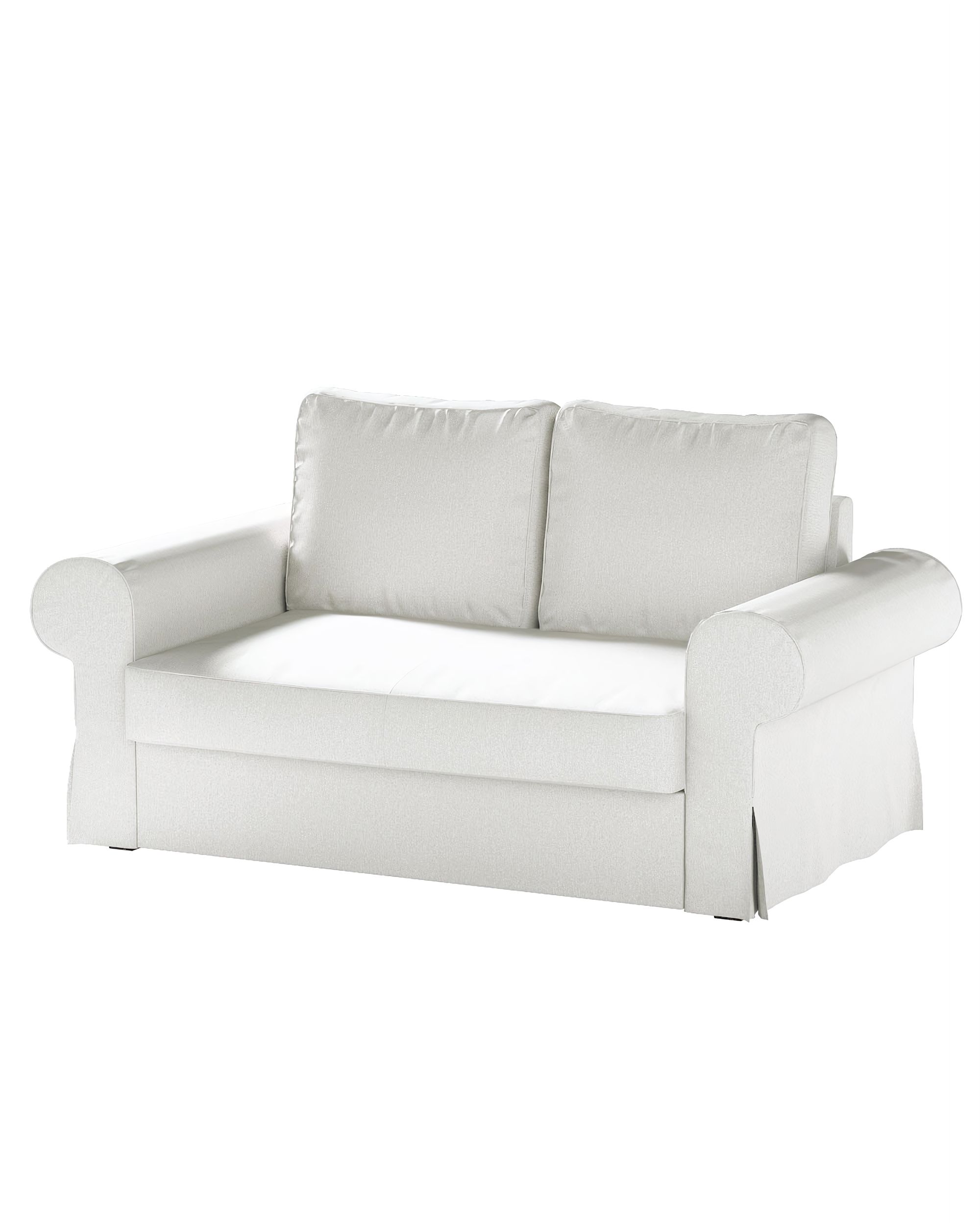 Bezug für Backabro 2-Sitzer Sofa ausklappbar Farbe creme Stoff strukturiert