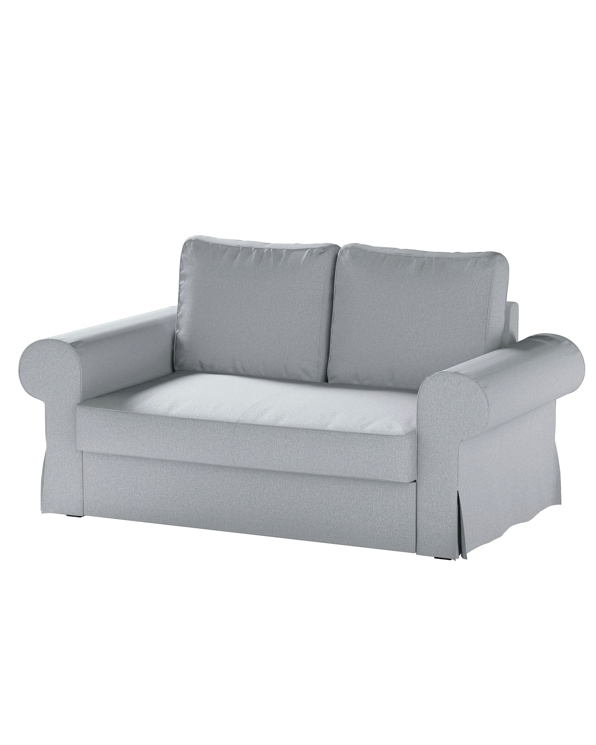 Bezug für Backabro 2-Sitzer Sofa ausklappbar Farbe grau Stoff strukturiert