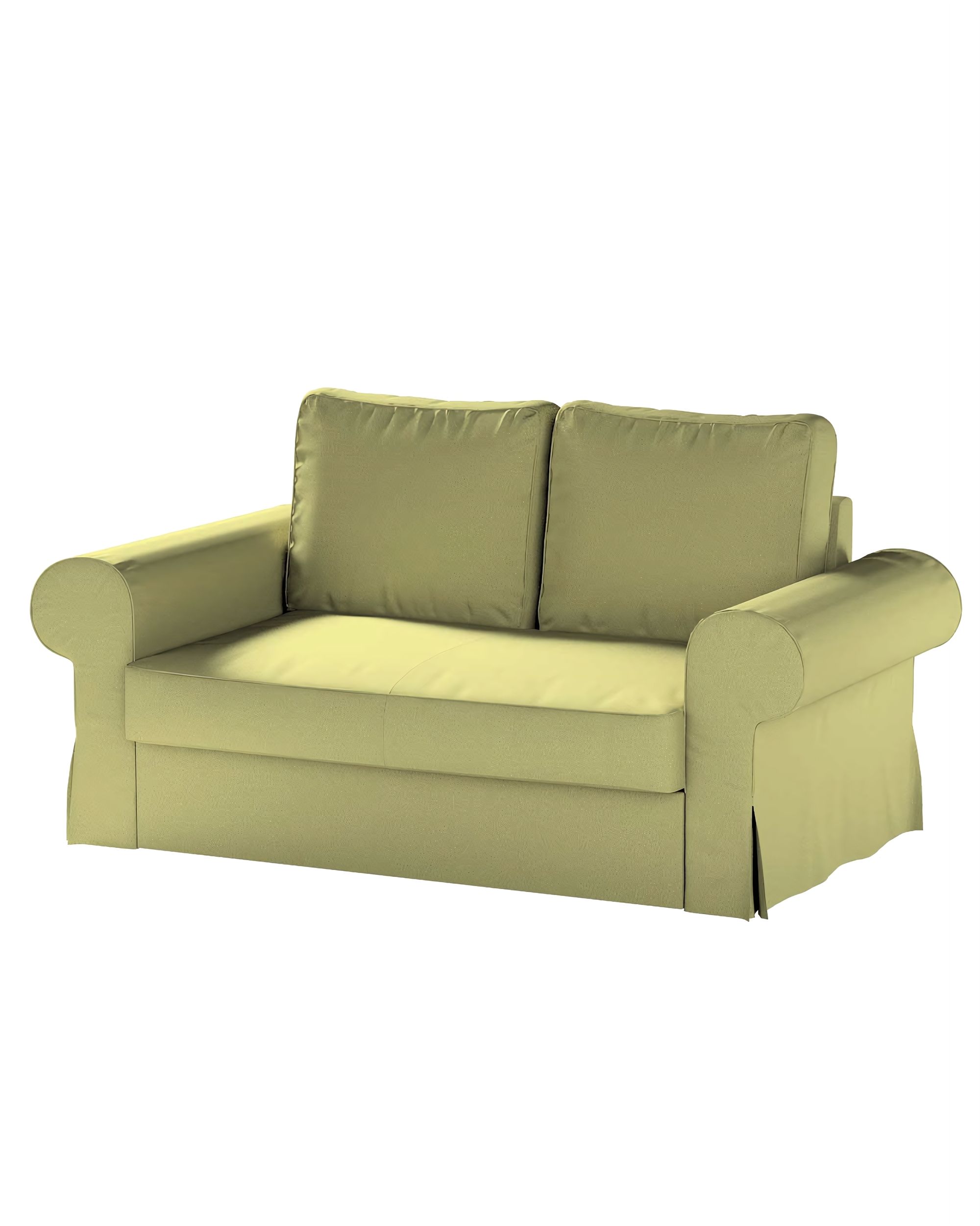 Bezug für Backabro 2-Sitzer Sofa ausklappbar Farbe grün Stoff glänzend, samt