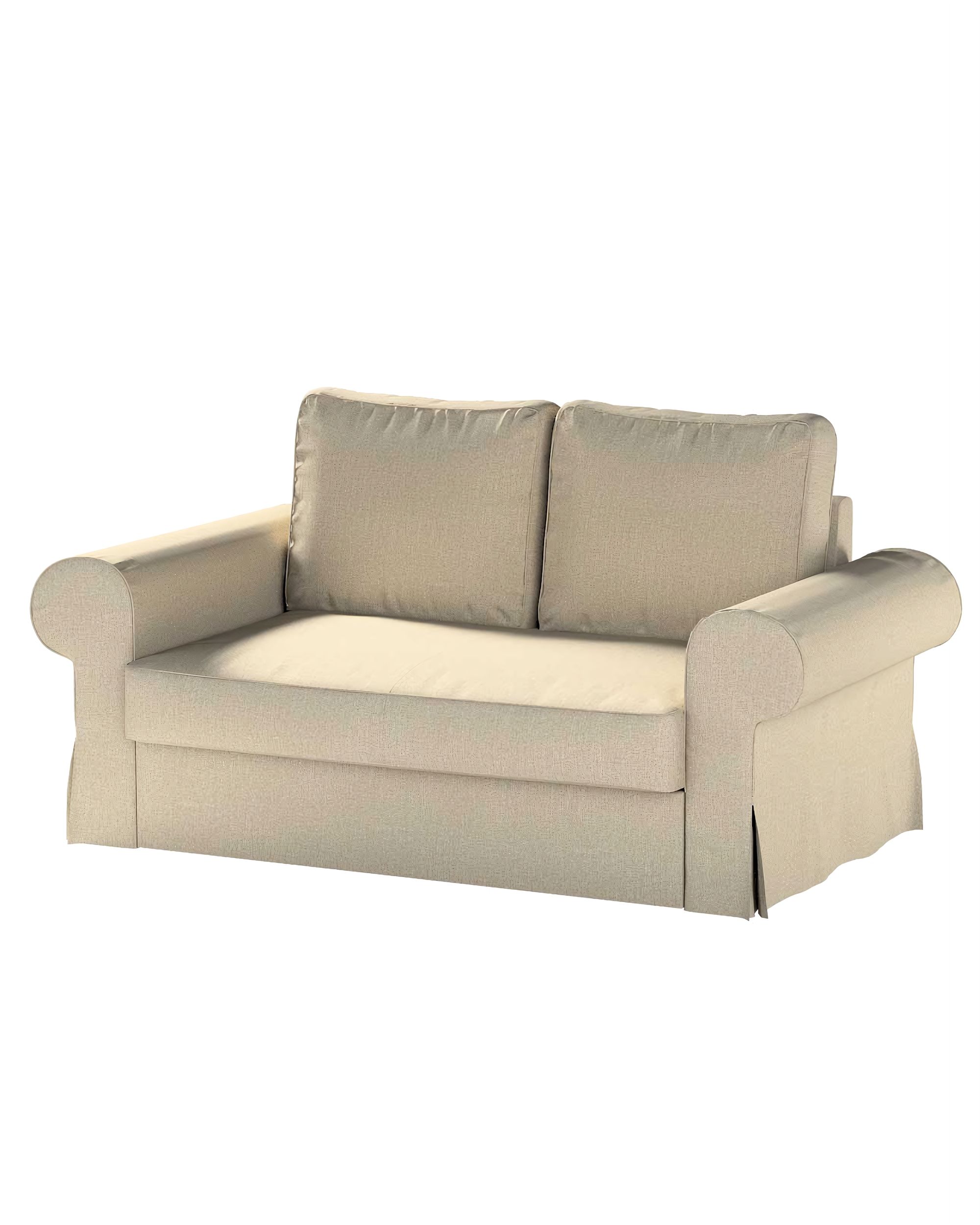 Bezug für Backabro 2-Sitzer Sofa ausklappbar Farbe beige Stoff strukturiert
