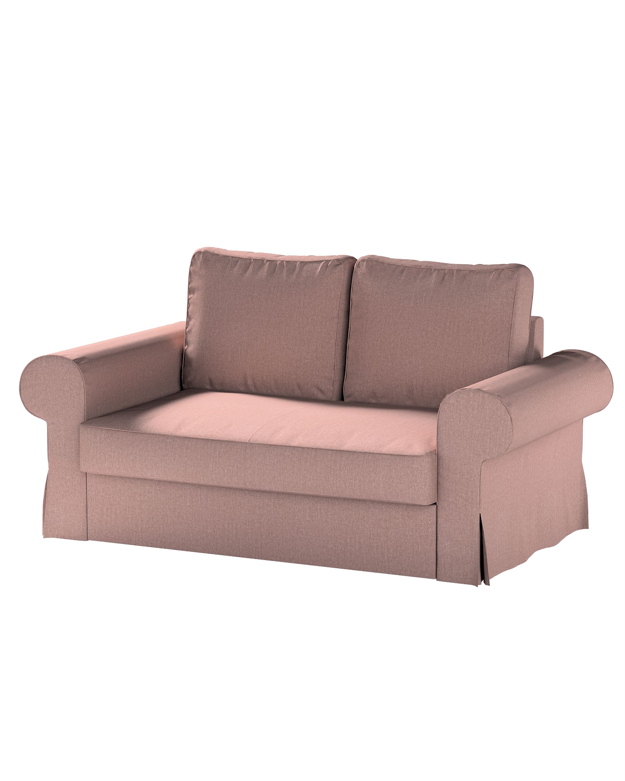 Bezug für Backabro 2-Sitzer Sofa ausklappbar Farbe rosa Stoff strukturiert