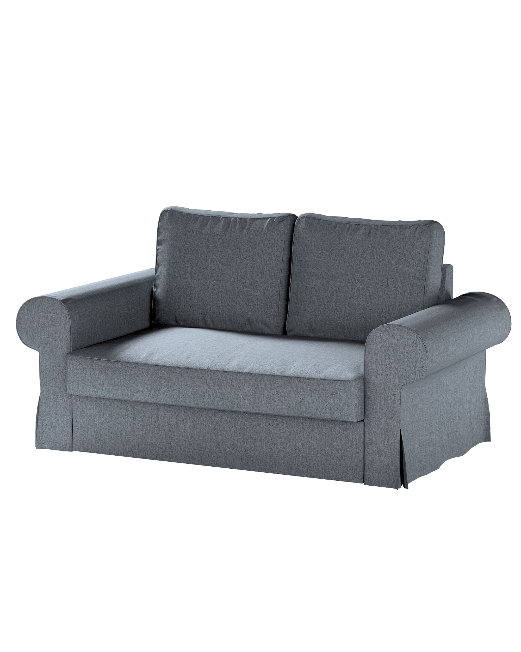 Bezug für Backabro 2-Sitzer Sofa ausklappbar Farbe grau Stoff strukturiert