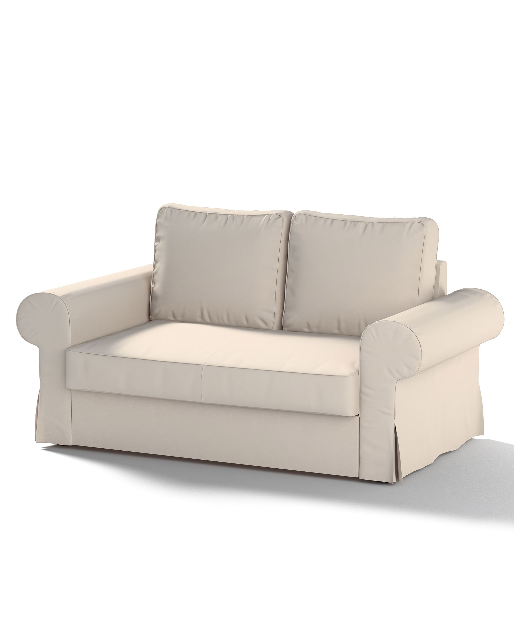 Bezug für Backabro 2-Sitzer Sofa ausklappbar Farbe beige Stoff strukturiert