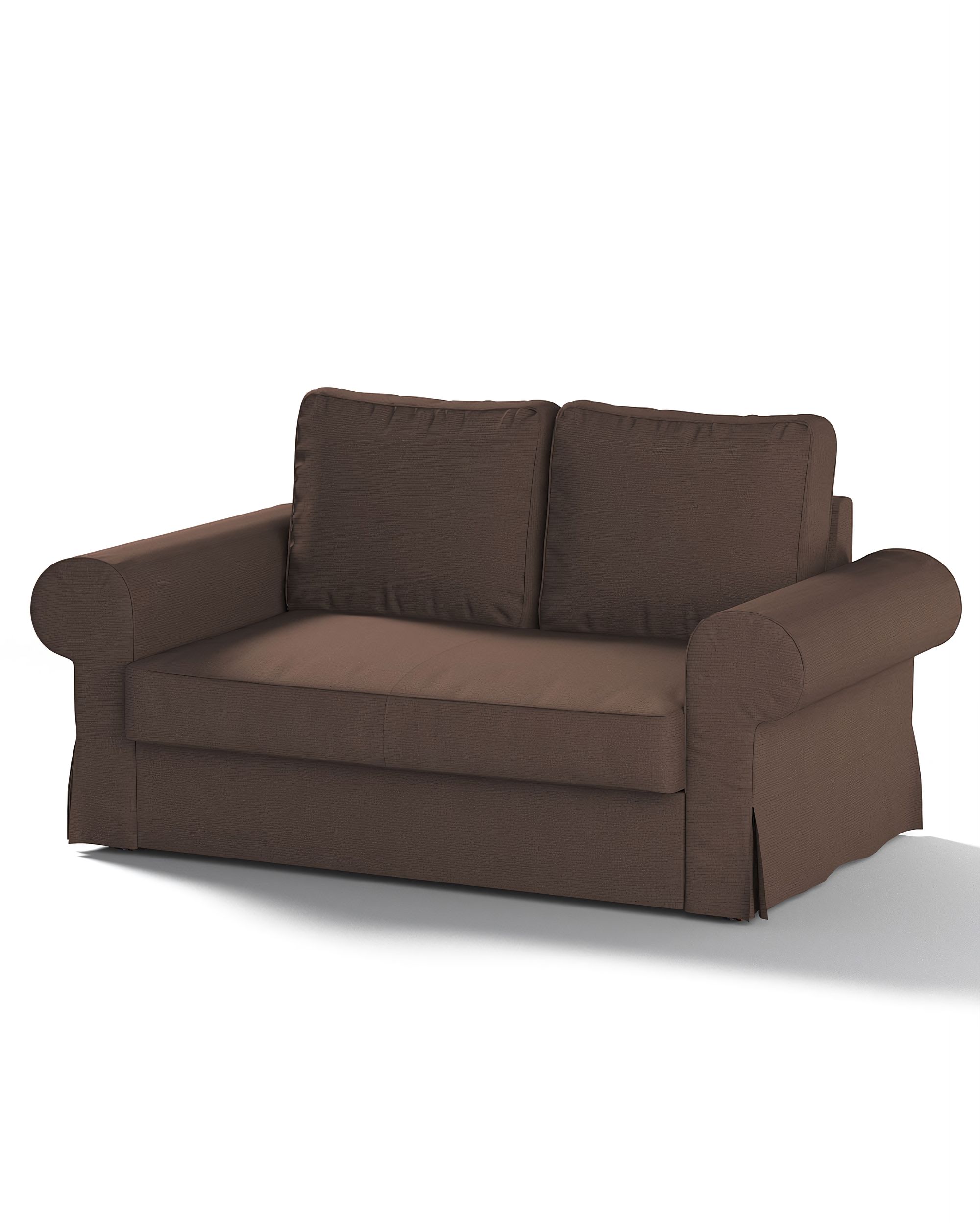 Bezug für Backabro 2-Sitzer Sofa ausklappbar Farbe braun Stoff strukturiert