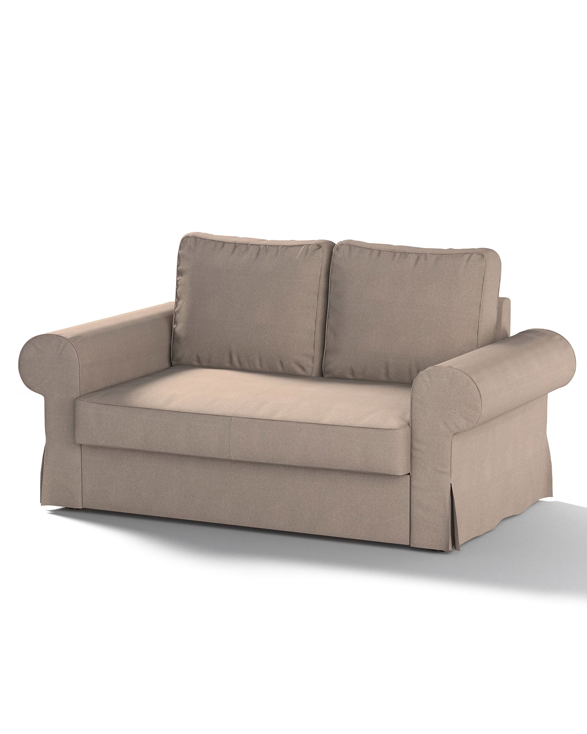 Bezug für Backabro 2-Sitzer Sofa ausklappbar Farbe beige Stoff strukturiert