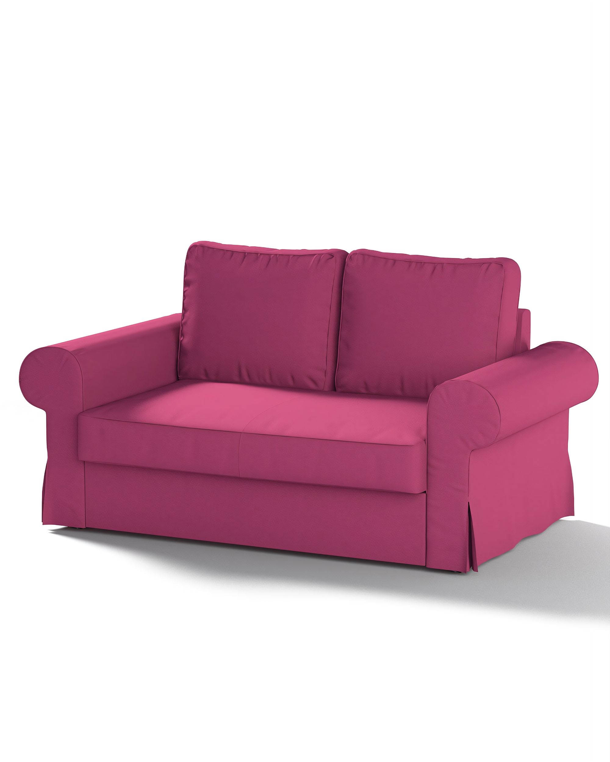 Bezug für Backabro 2-Sitzer Sofa ausklappbar Farbe rosa Stoff strukturiert