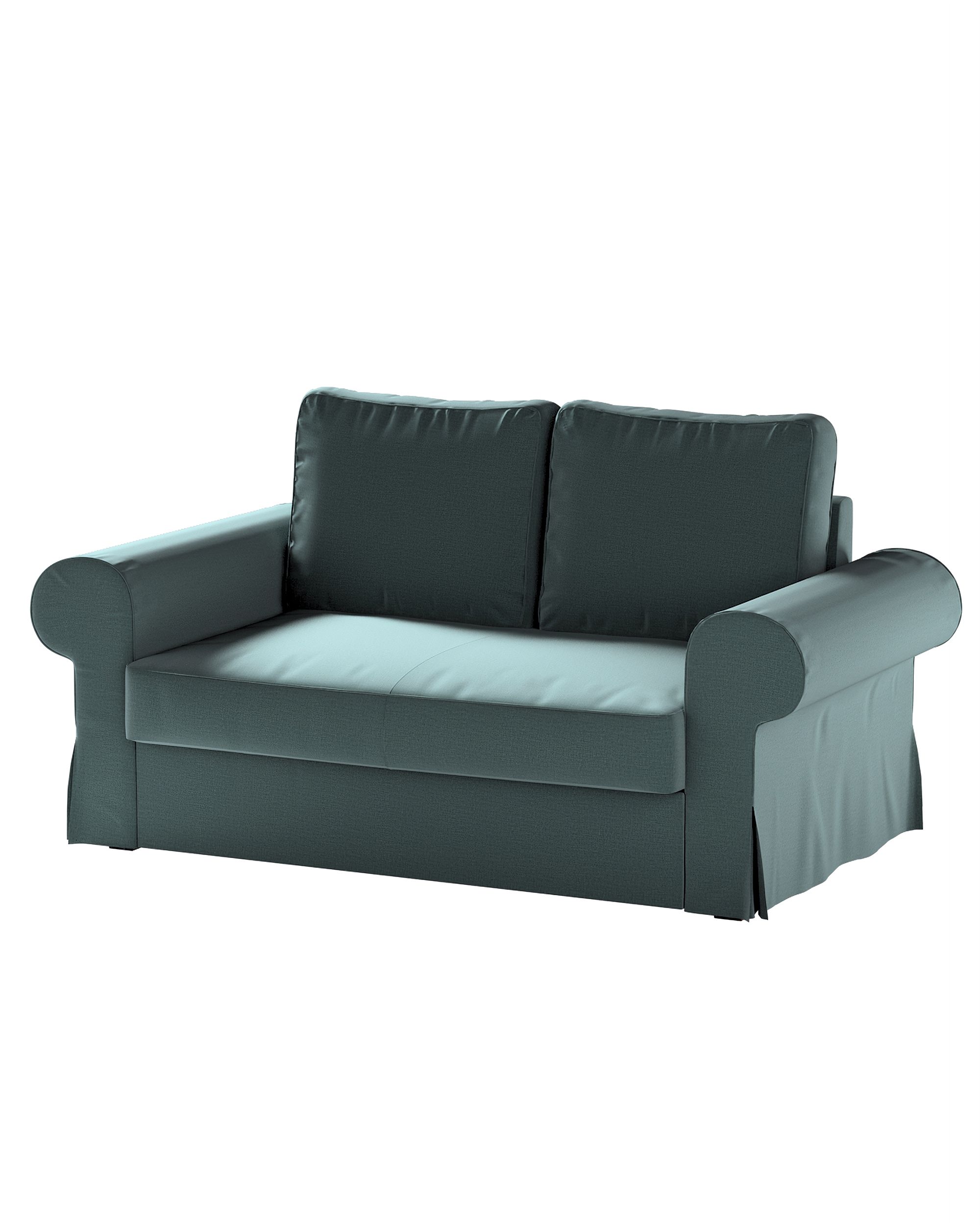 Bezug für Backabro 2-Sitzer Sofa ausklappbar Farbe grün Stoff samt