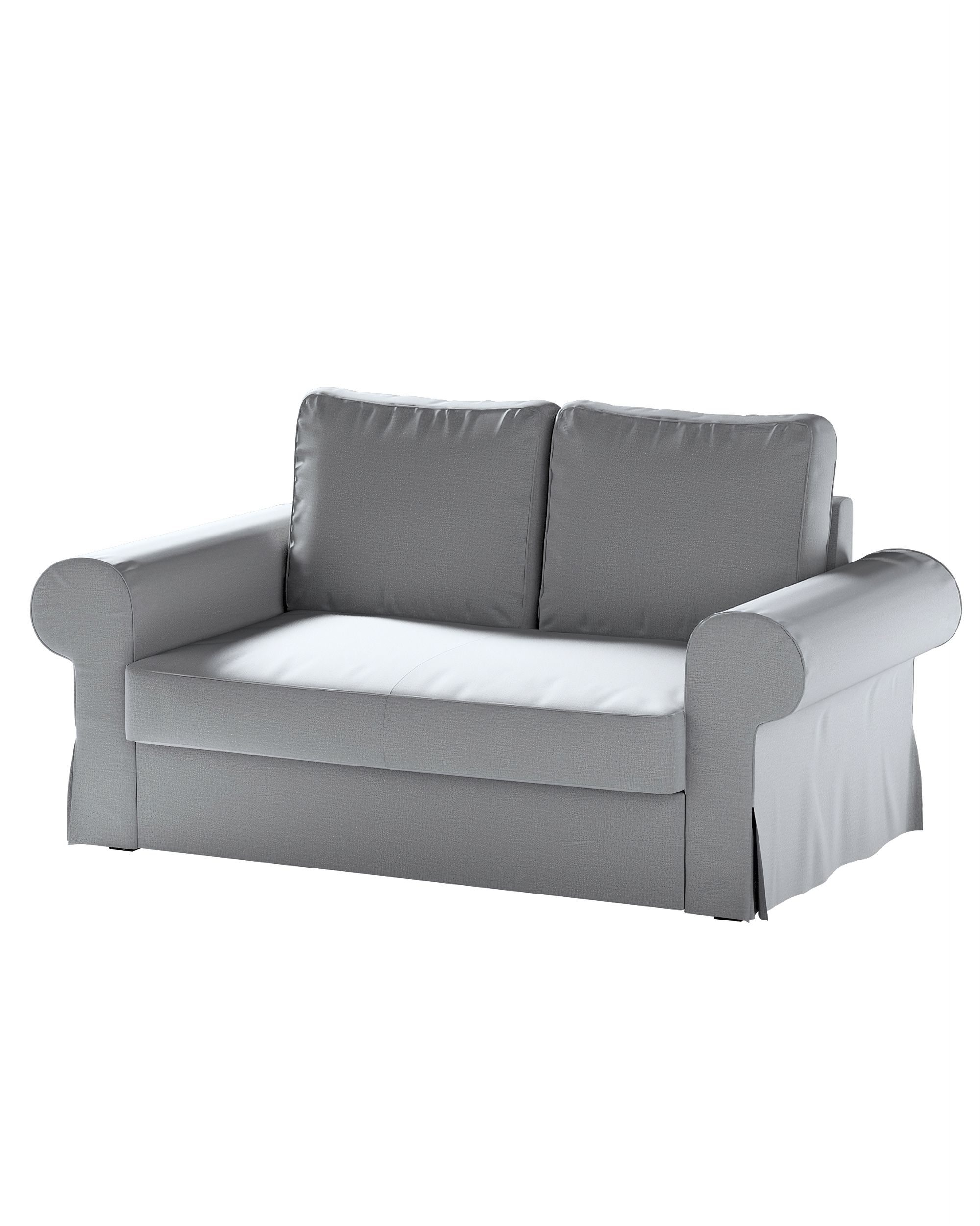 Bezug für Backabro 2-Sitzer Sofa ausklappbar Farbe grau Stoff samt