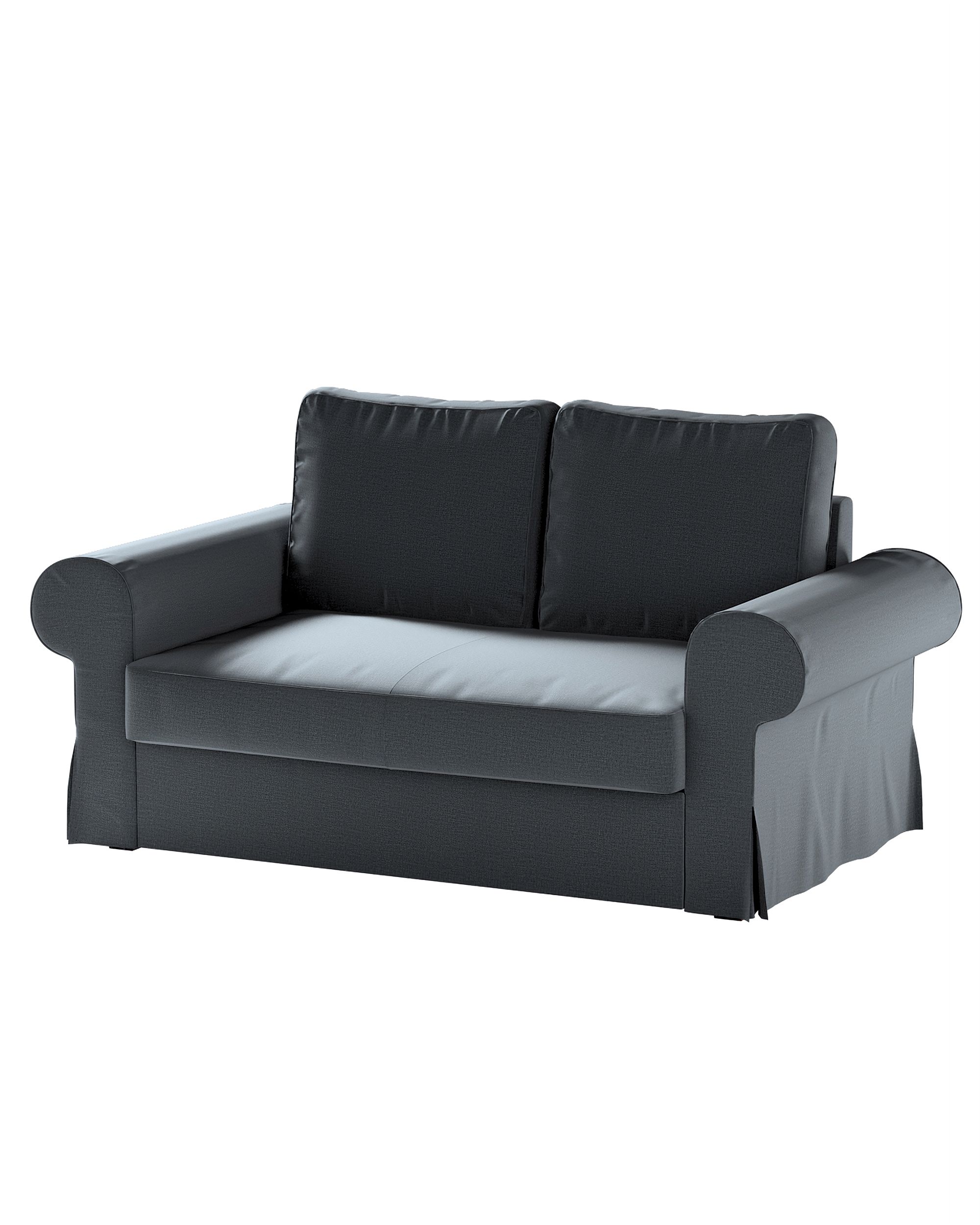 Bezug für Backabro 2-Sitzer Sofa ausklappbar Farbe grau Stoff samt