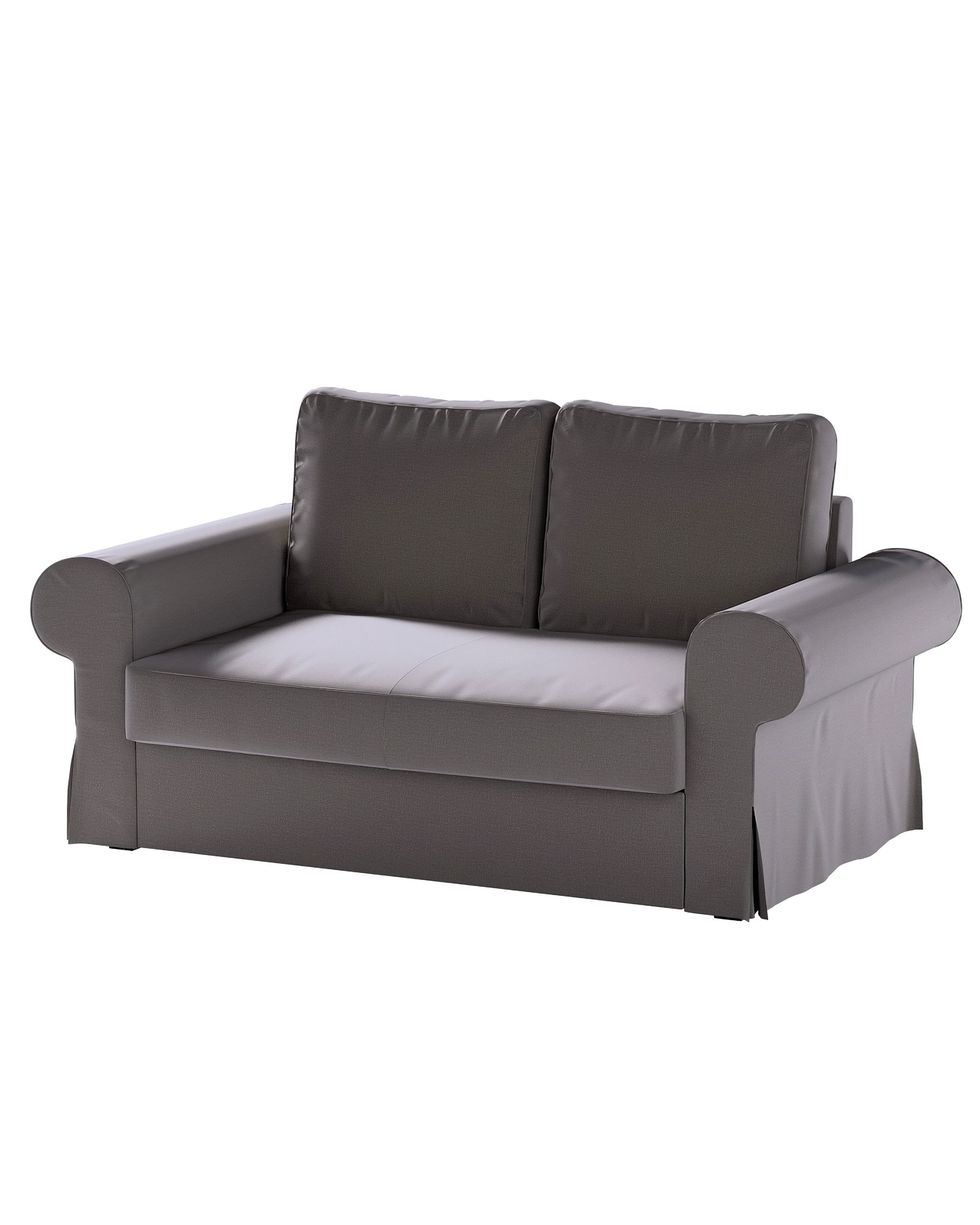 Bezug für Backabro 2-Sitzer Sofa ausklappbar Farbe braun Stoff samt