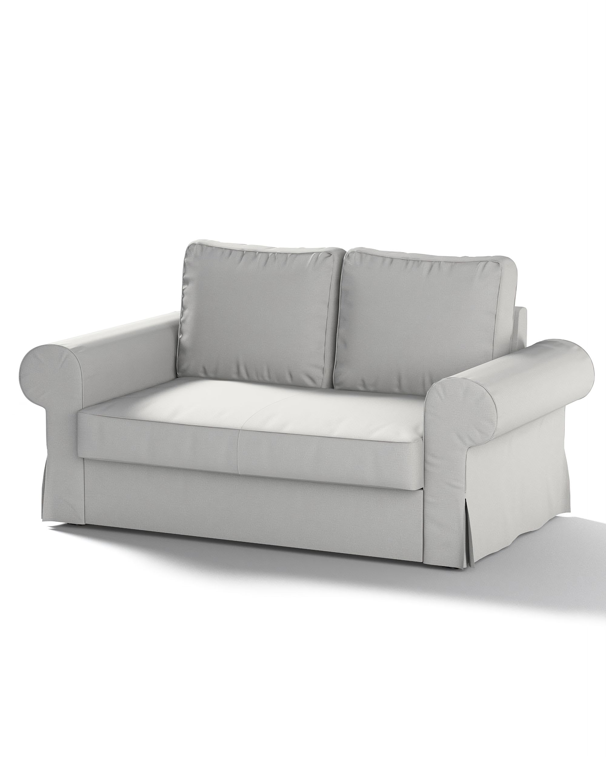 Bezug für Backabro 2-Sitzer Sofa ausklappbar Farbe grau Stoff strukturiert