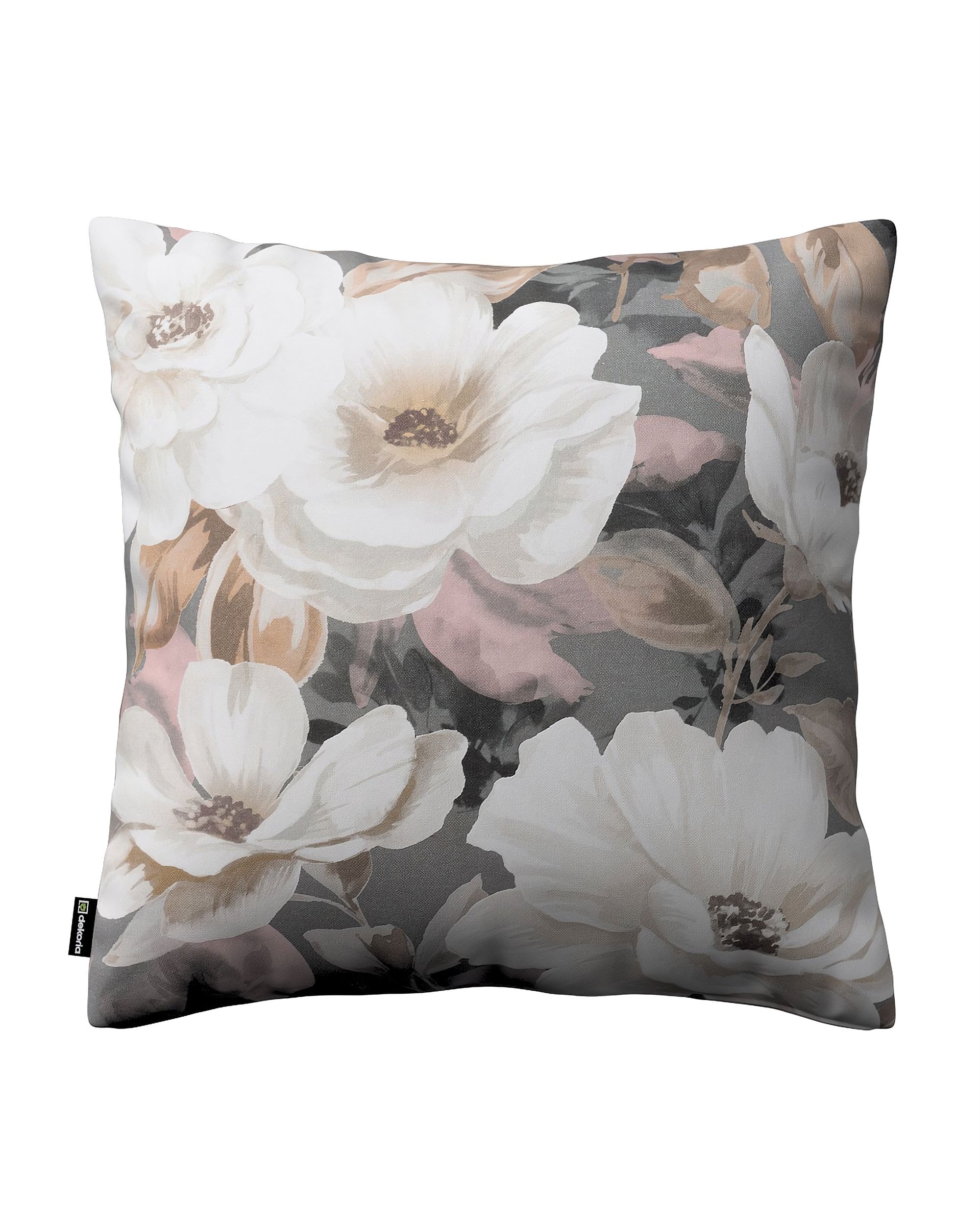 Kissenhülle Mia Farbe grau Stoff gemustert