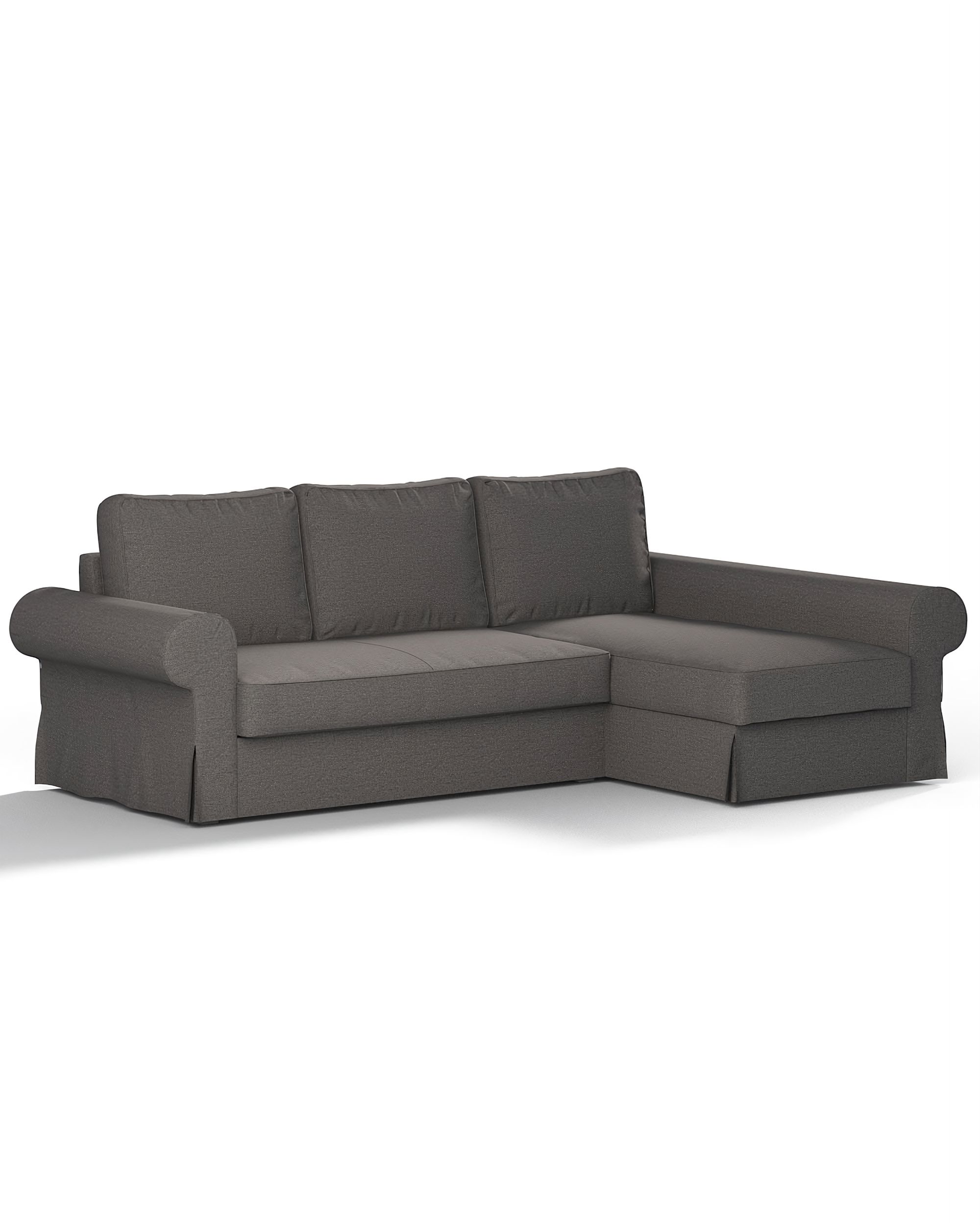 Bezug für Backabro Bettsofa / Recamiere Farbe grau Stoff strukturiert