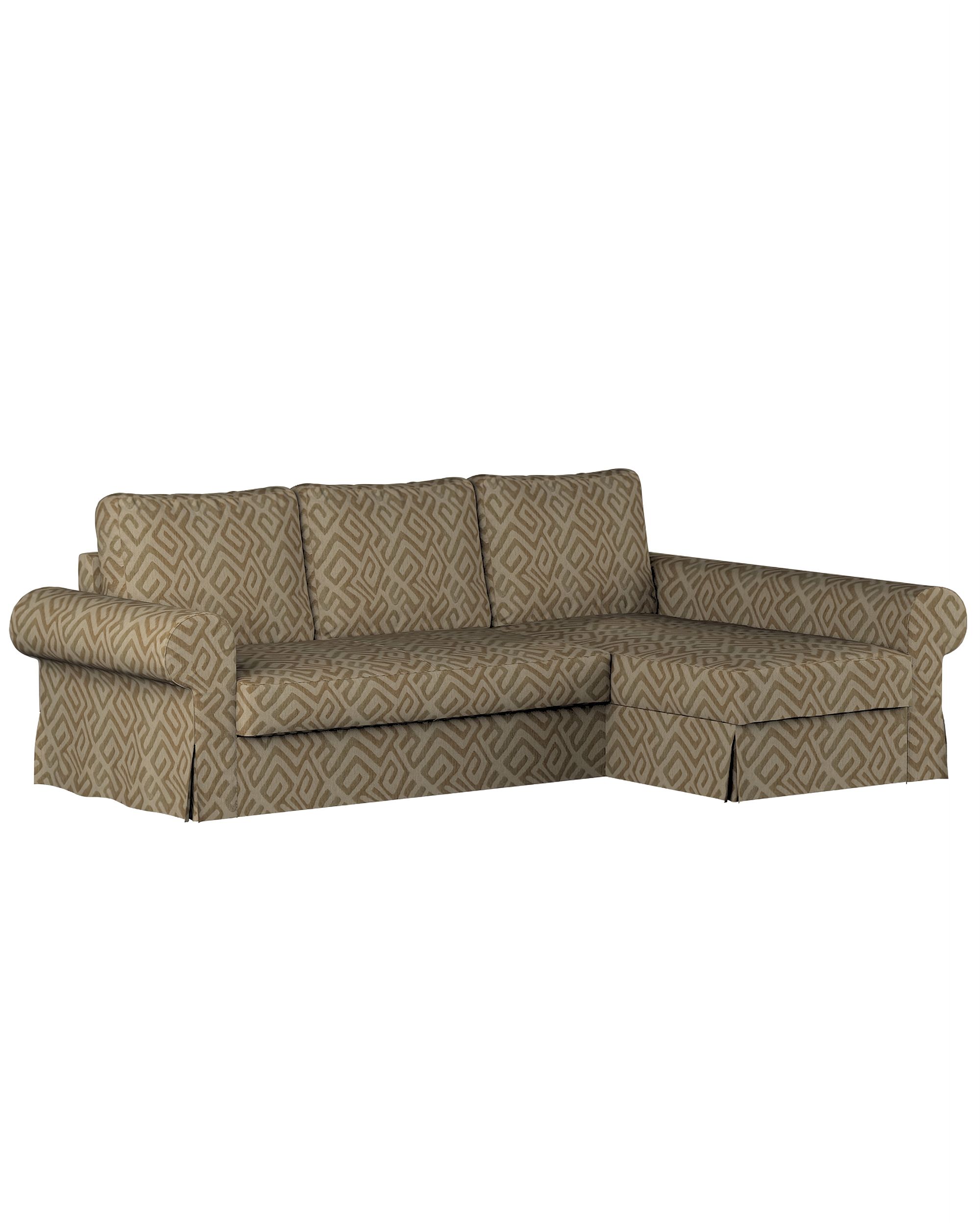 Bezug für Backabro Bettsofa / Recamiere Farbe beige Stoff strukturiert, gemustert