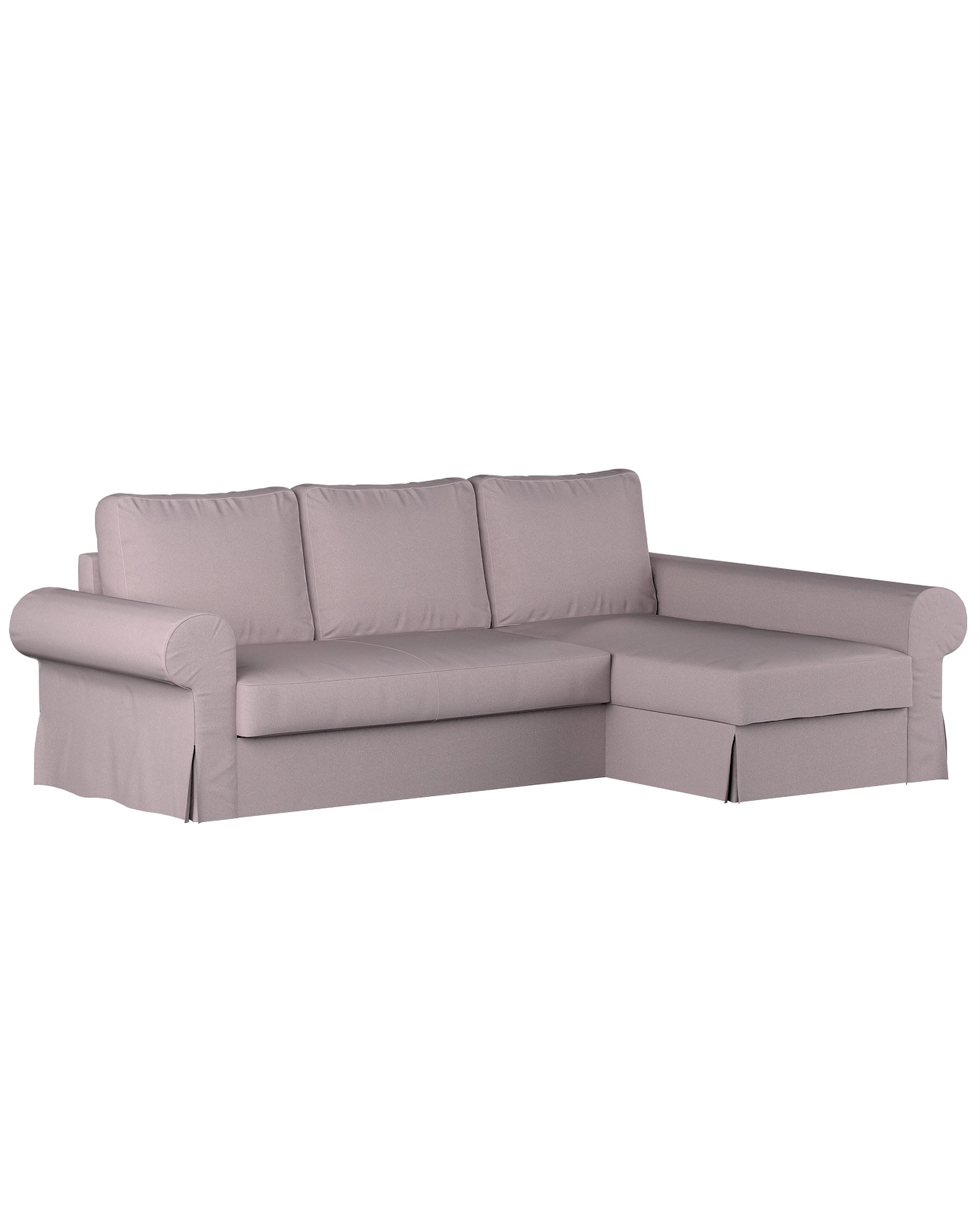 Bezug für Backabro Bettsofa / Recamiere Farbe rosa Stoff strukturiert