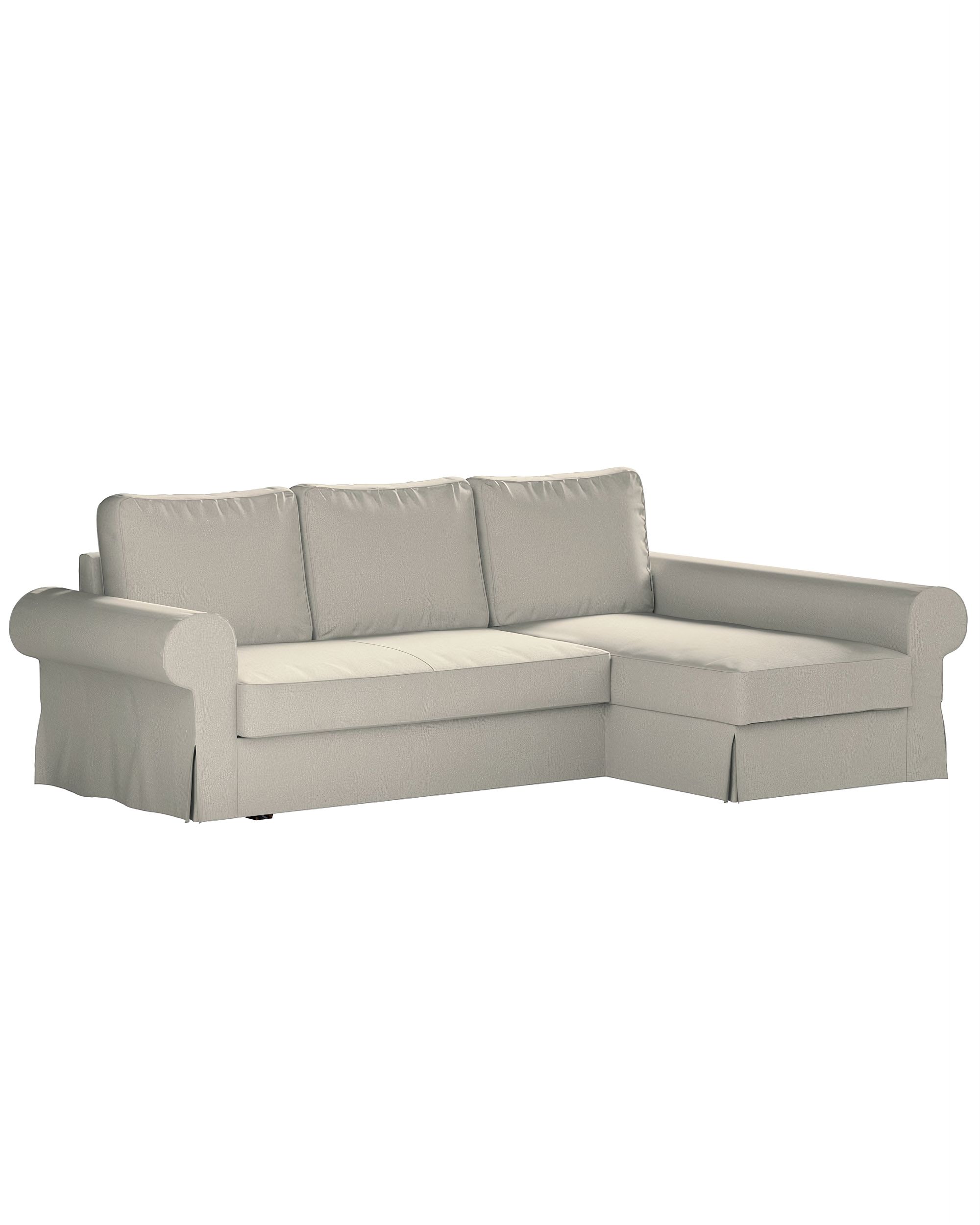 Bezug für Backabro Bettsofa / Recamiere Farbe beige Stoff strukturiert