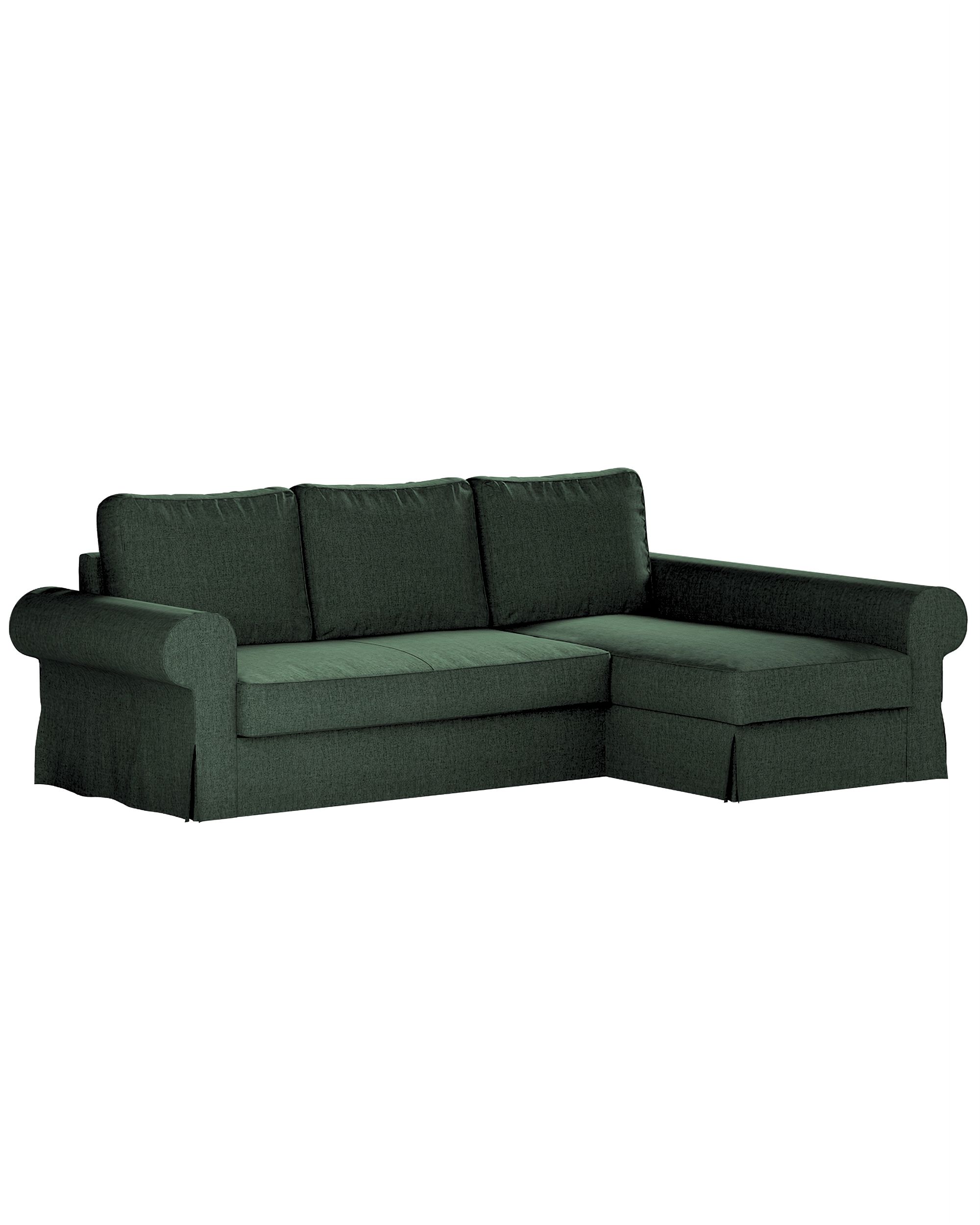 Bezug für Backabro Bettsofa / Recamiere Farbe grün Stoff strukturiert
