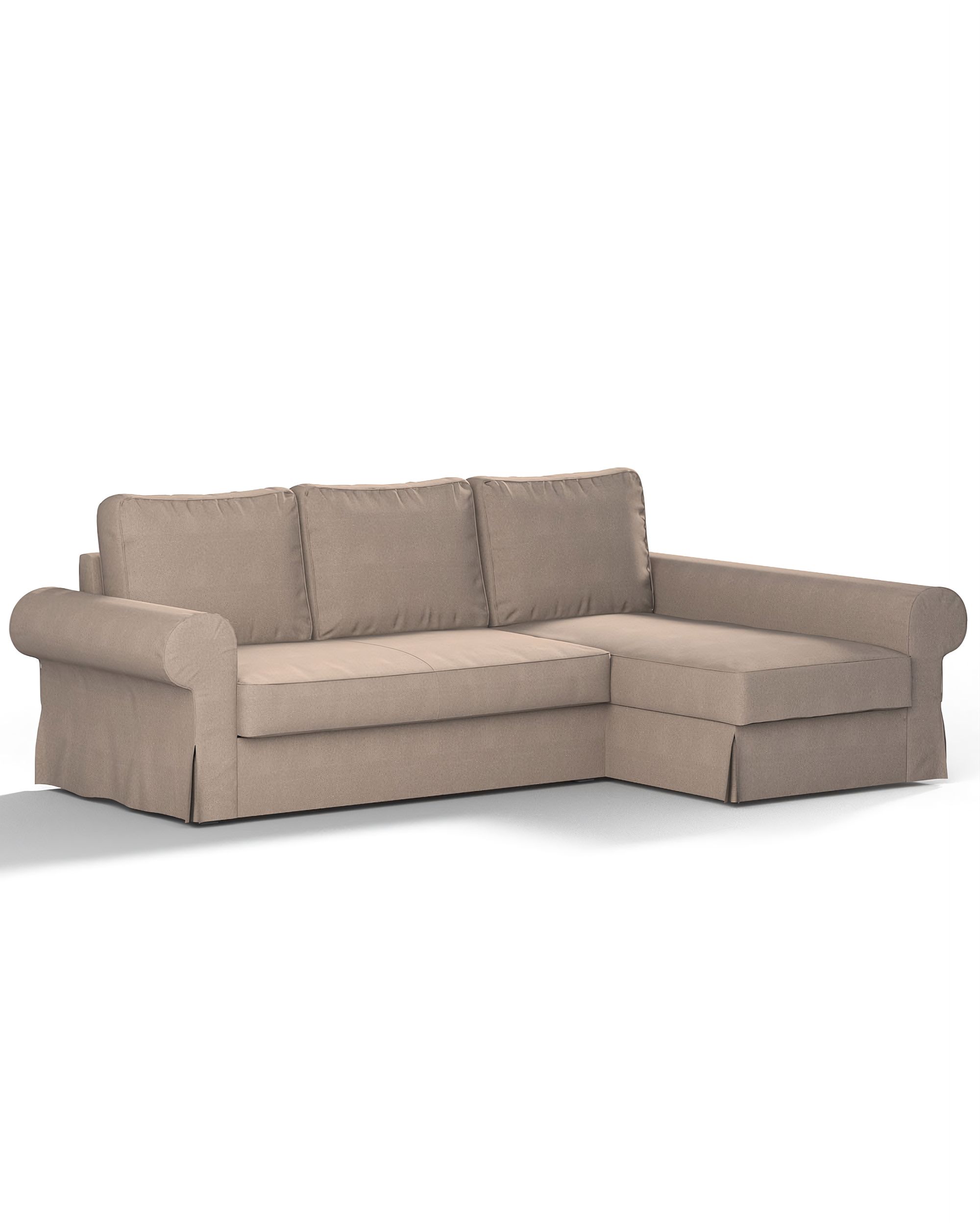 Bezug für Backabro Bettsofa / Recamiere Farbe beige Stoff strukturiert