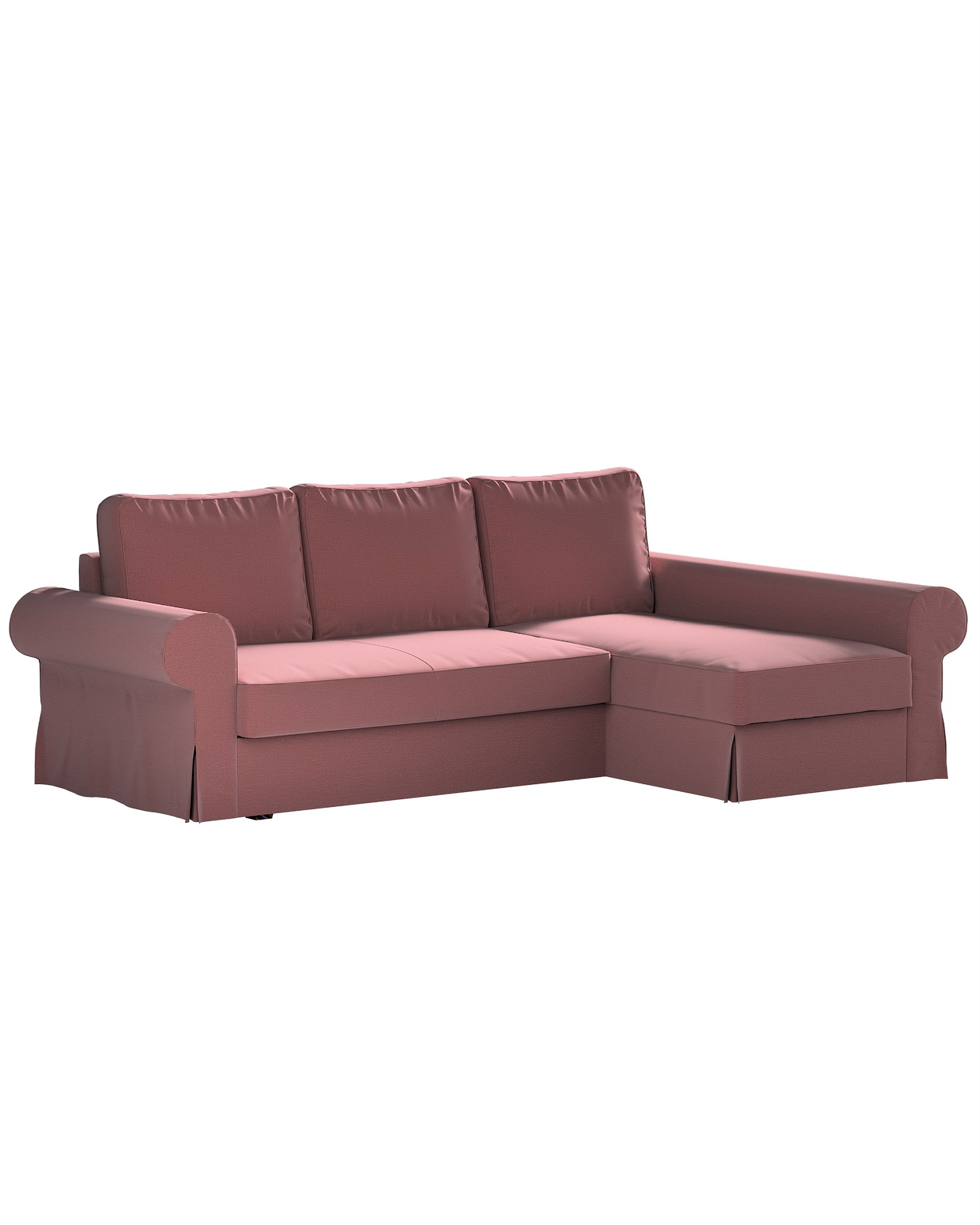 Bezug für Backabro Bettsofa / Recamiere Farbe violett Stoff samt