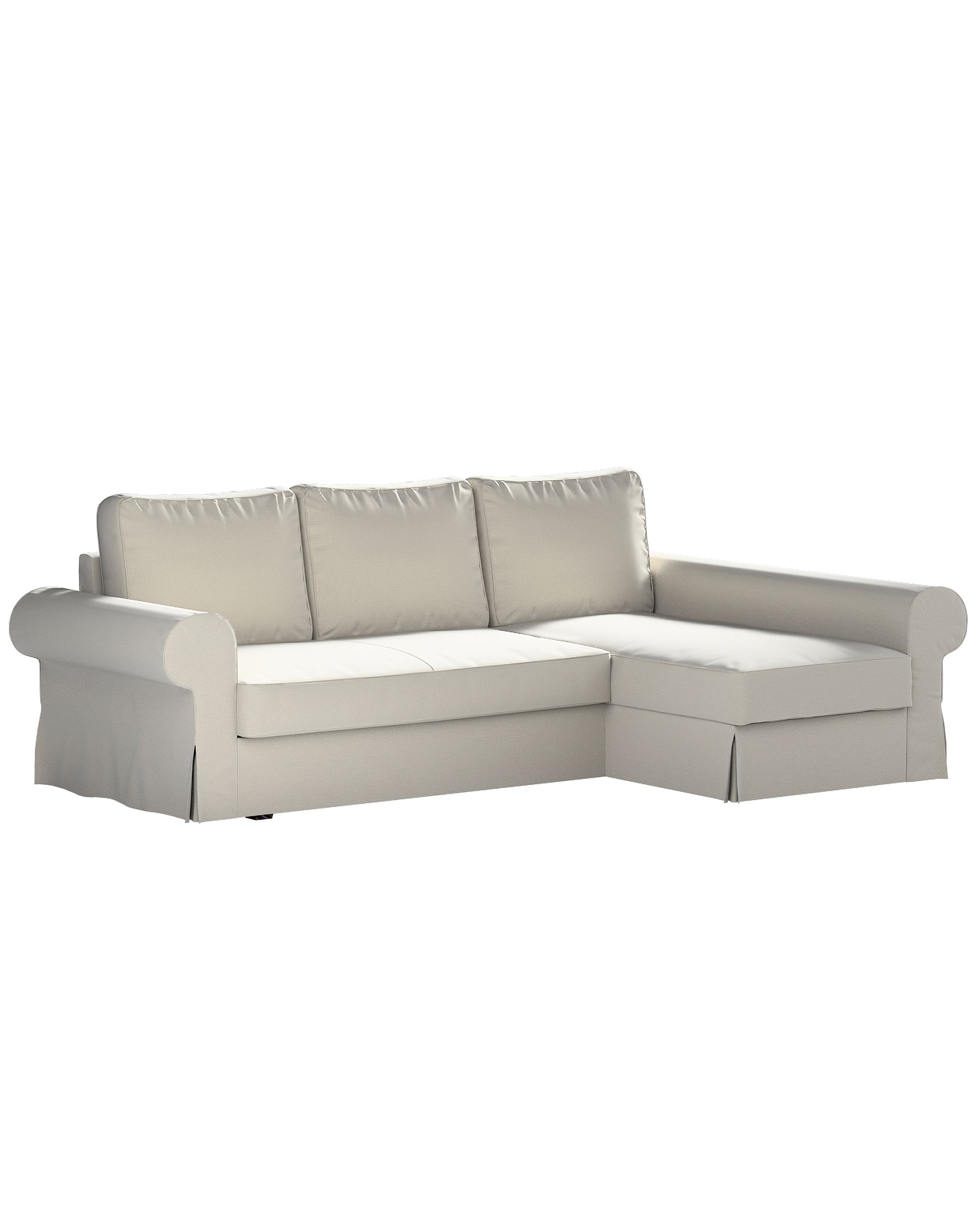 Bezug für Backabro Bettsofa / Recamiere Farbe grau Stoff samt