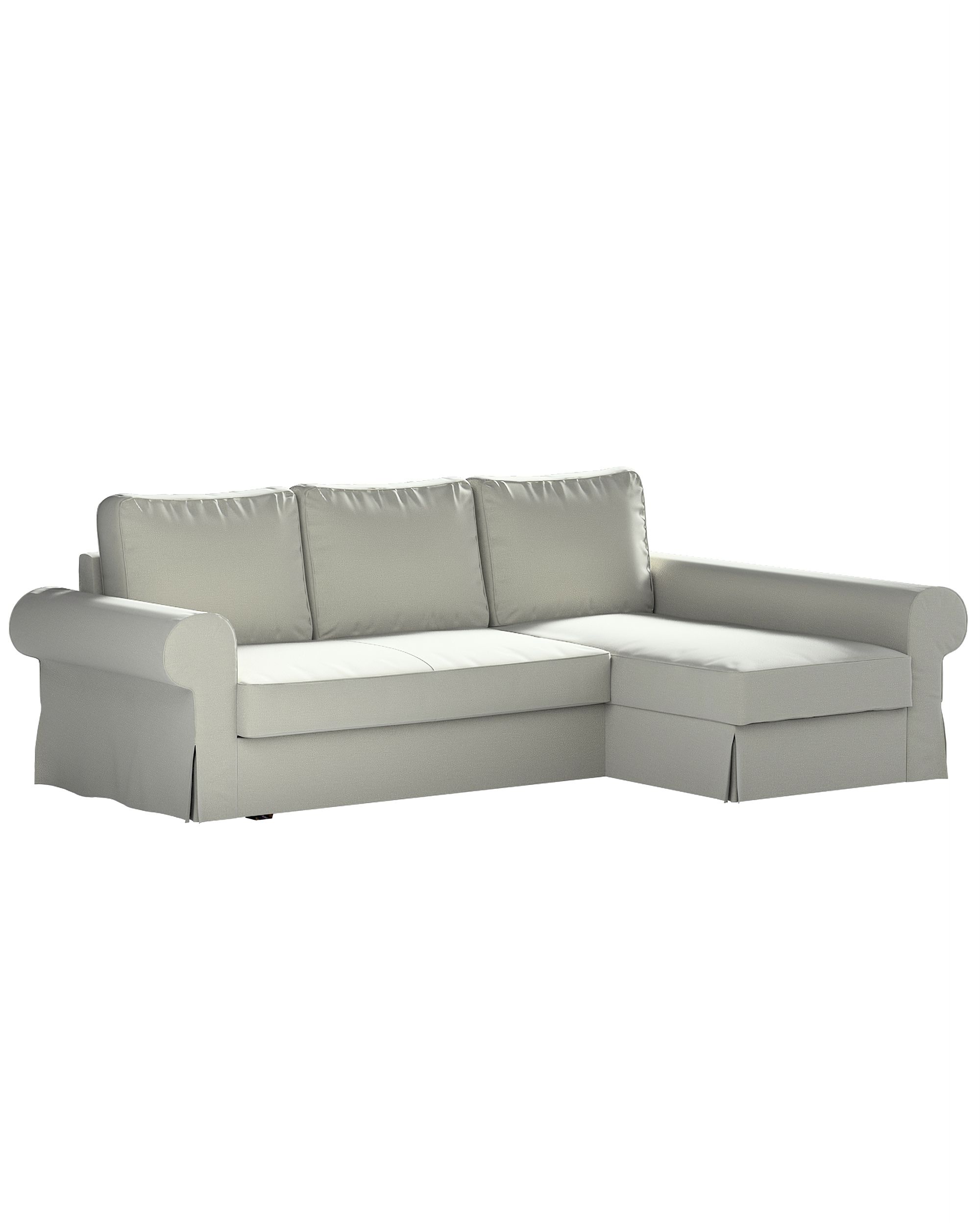 Bezug für Backabro Bettsofa / Recamiere Farbe grün Stoff samt