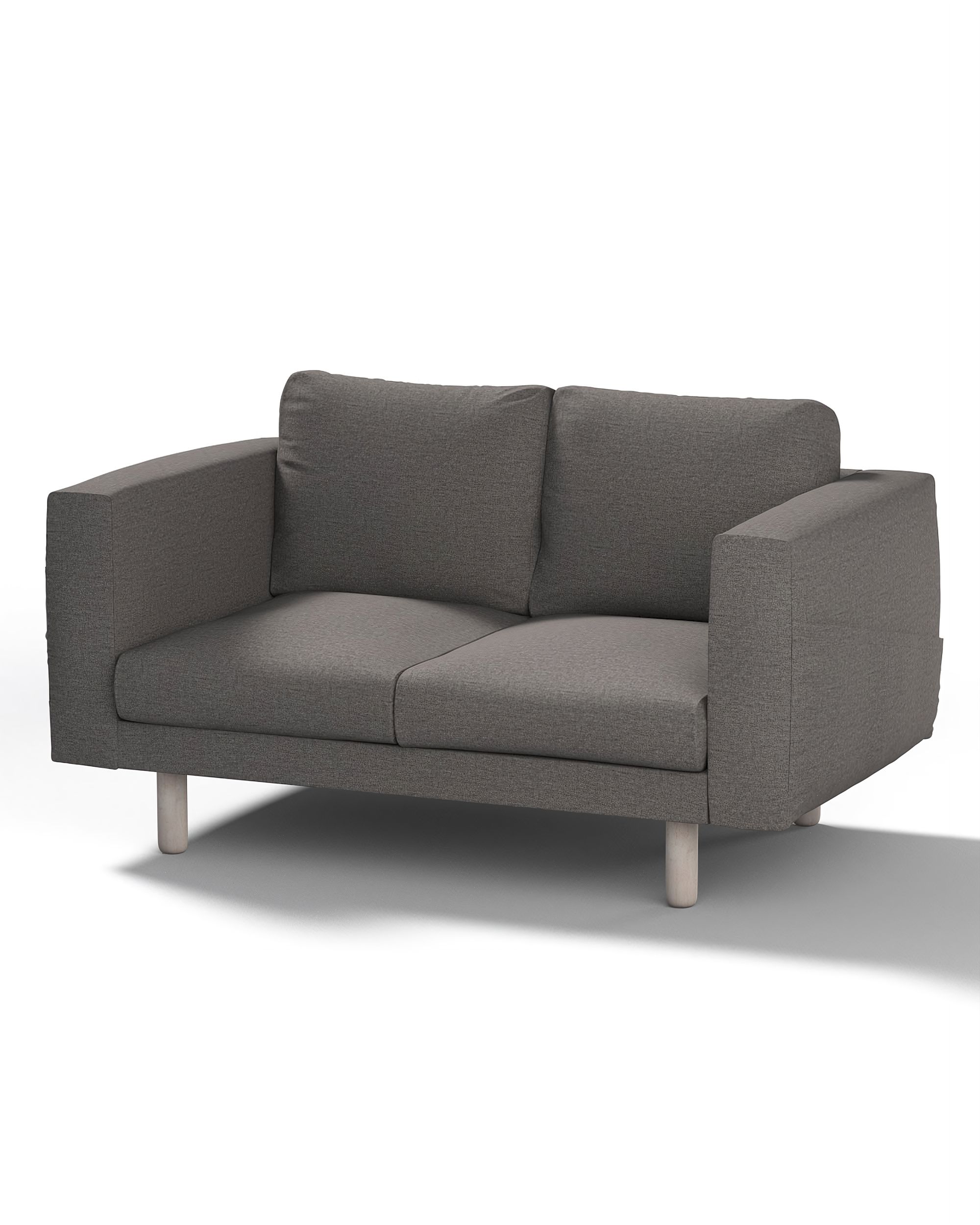 Bezug für Norsborg 2-Sitzer Sofa Farbe grau Stoff strukturiert