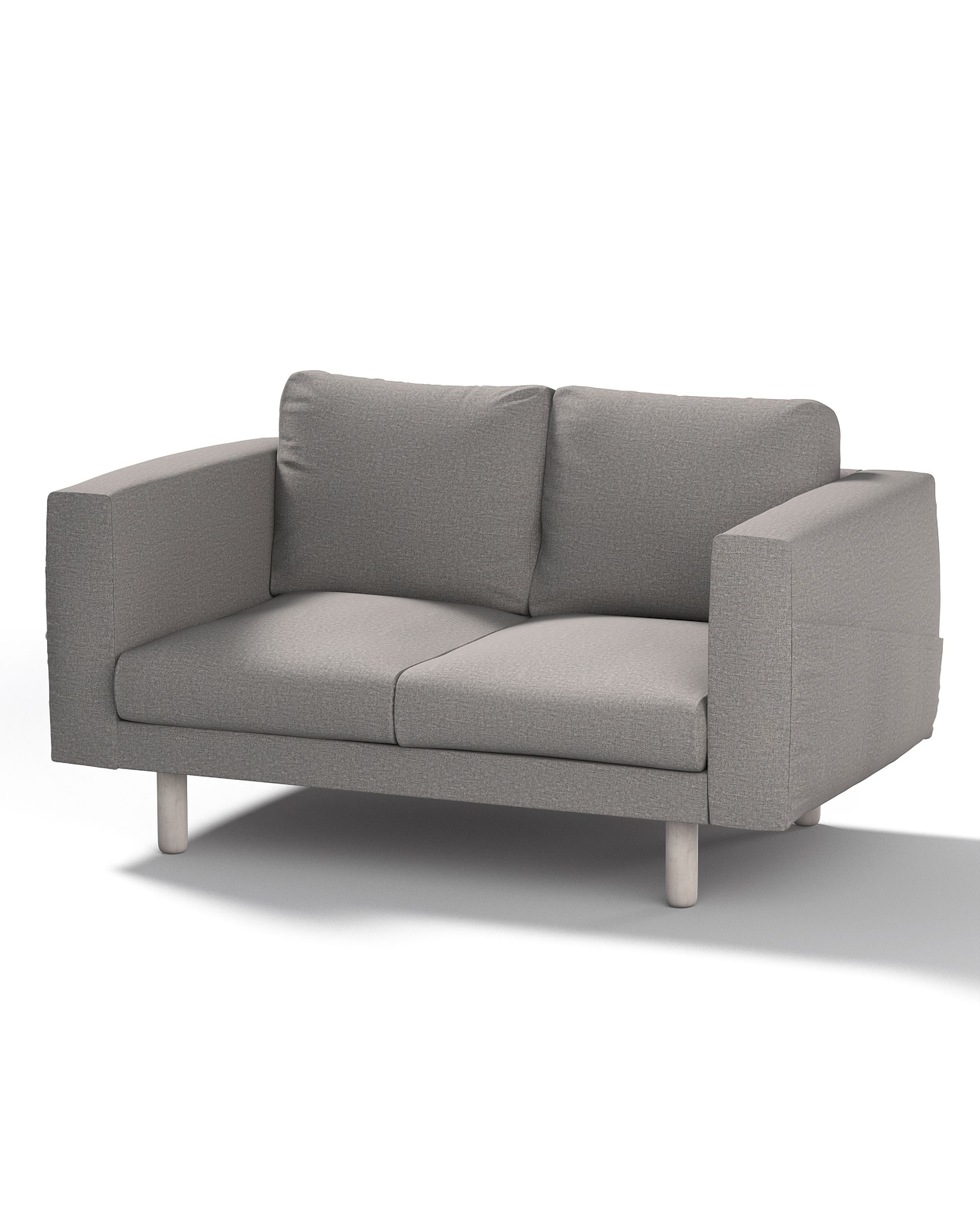 Bezug für Norsborg 2-Sitzer Sofa Farbe grau Stoff strukturiert