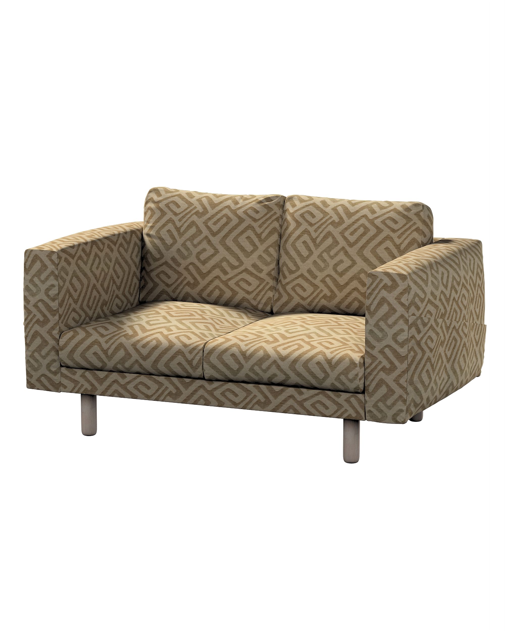 Bezug für Norsborg 2-Sitzer Sofa Farbe beige Stoff strukturiert, gemustert