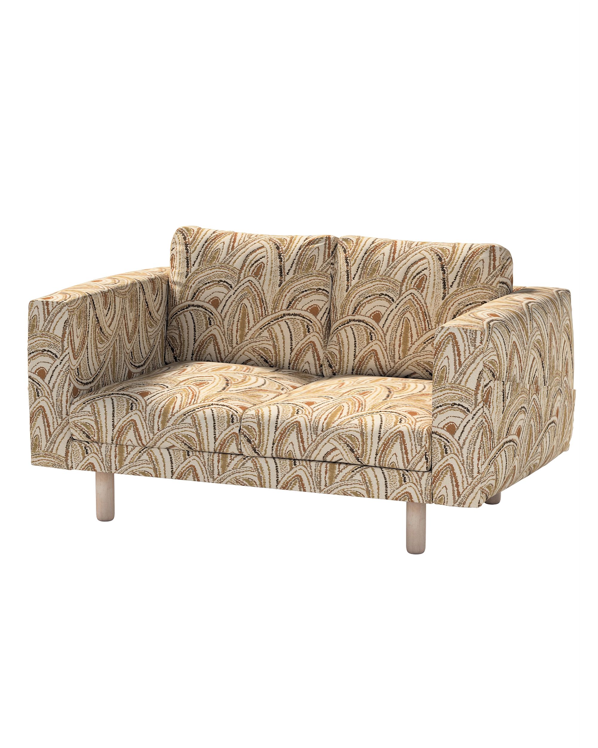 Bezug für Norsborg 2-Sitzer Sofa Farbe beige Stoff strukturiert, gemustert