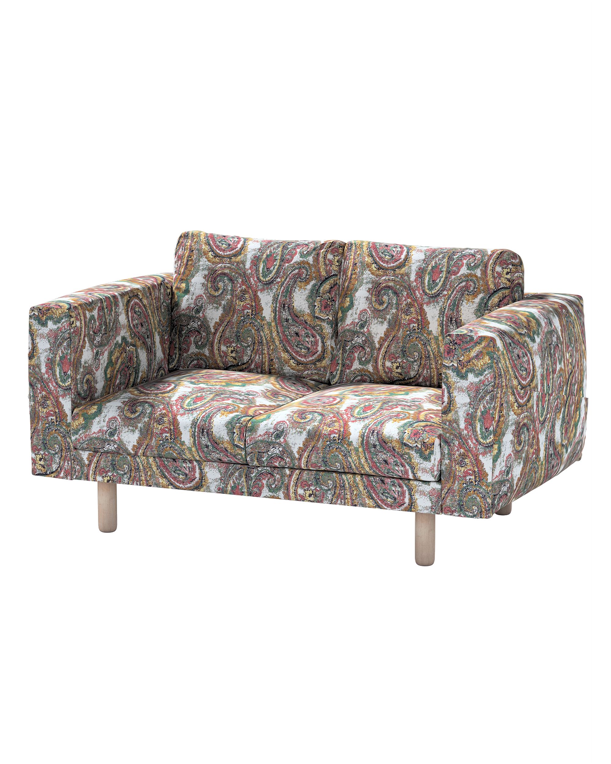 Bezug für Norsborg 2-Sitzer Sofa Farbe bunt Stoff strukturiert, gemustert