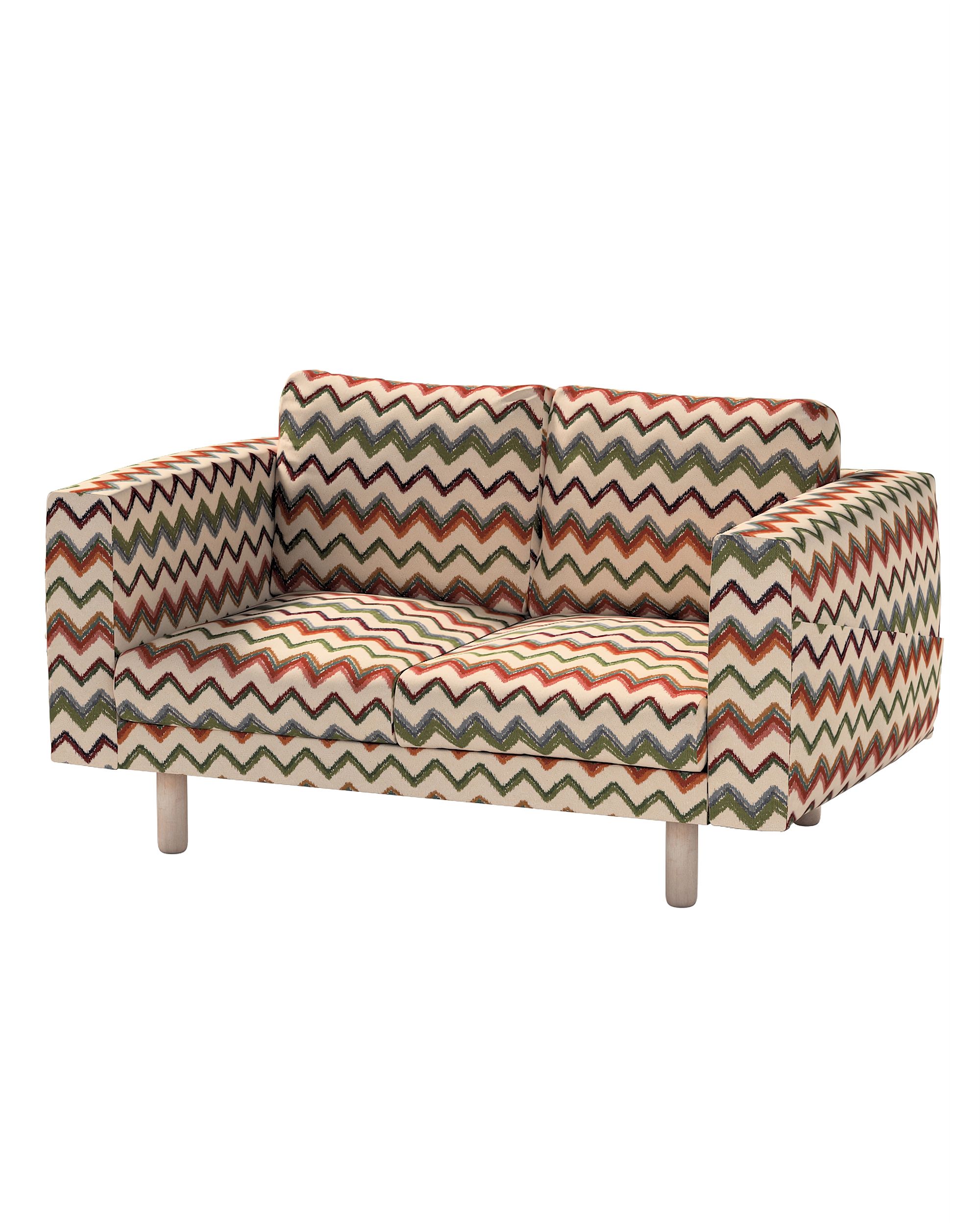 Bezug für Norsborg 2-Sitzer Sofa Farbe bunt Stoff strukturiert, gemustert