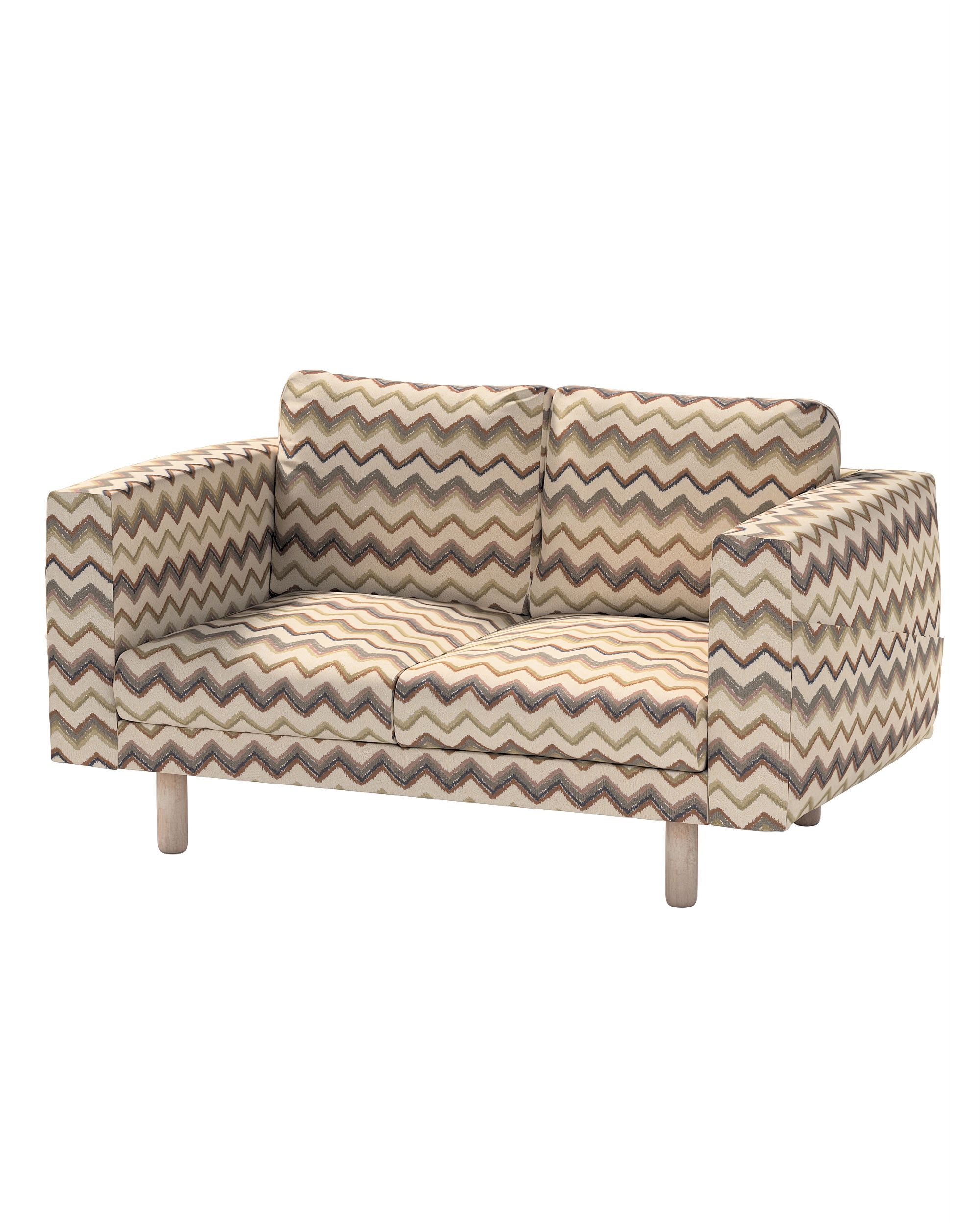 Bezug für Norsborg 2-Sitzer Sofa Farbe beige Stoff strukturiert, gemustert
