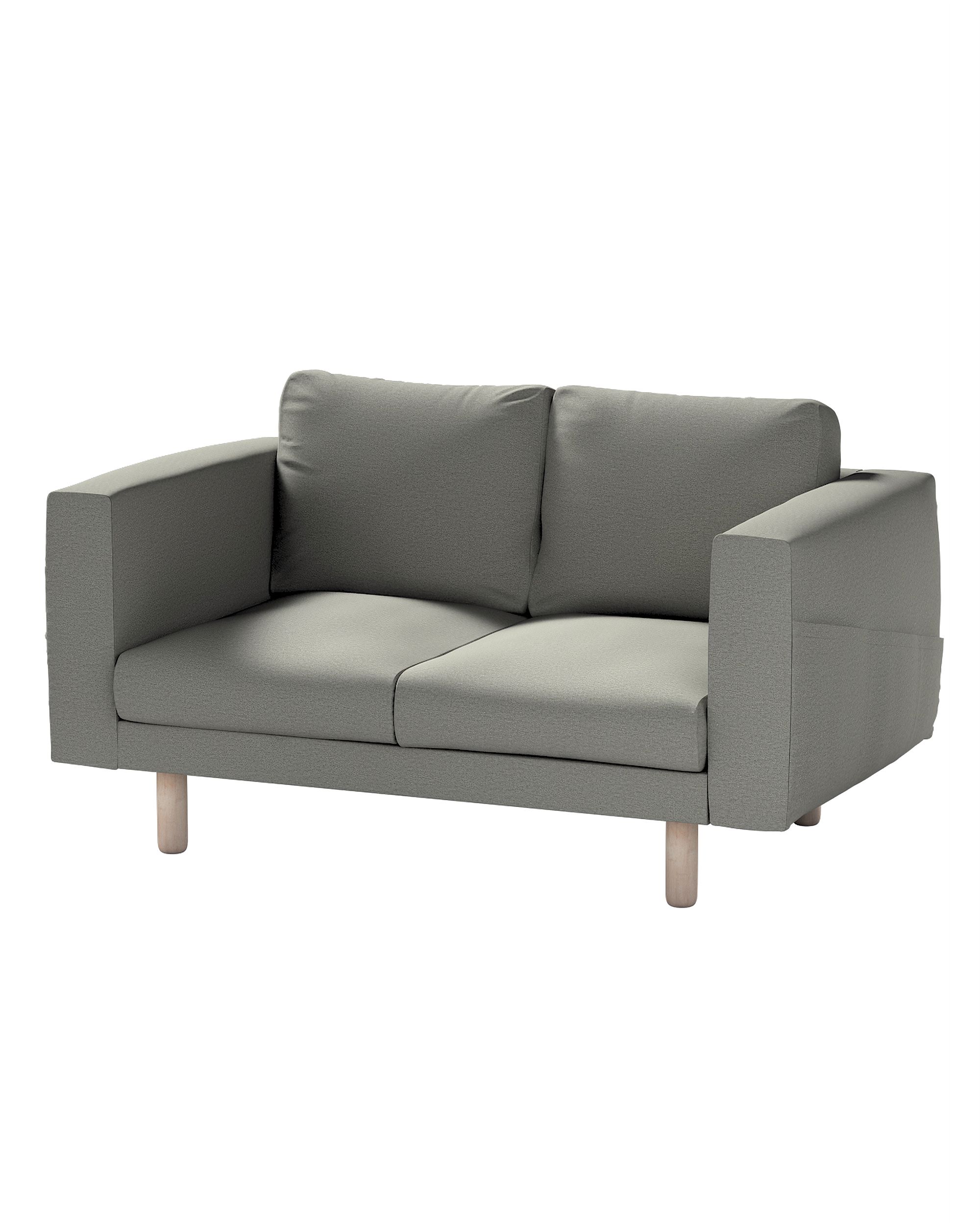 Bezug für Norsborg 2-Sitzer Sofa Farbe grau Stoff strukturiert