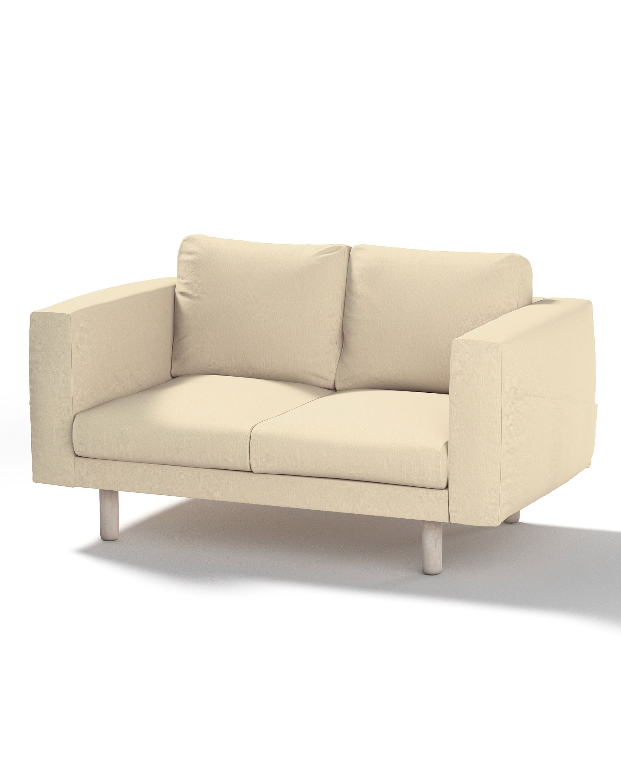 Bezug für Norsborg 2-Sitzer Sofa Farbe creme Stoff glänzend, strukturiert