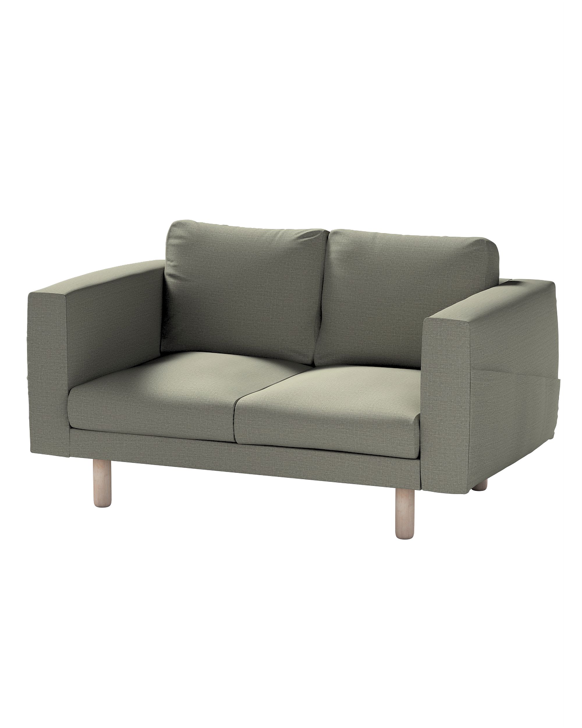Bezug für Norsborg 2-Sitzer Sofa Farbe grau Stoff strukturiert
